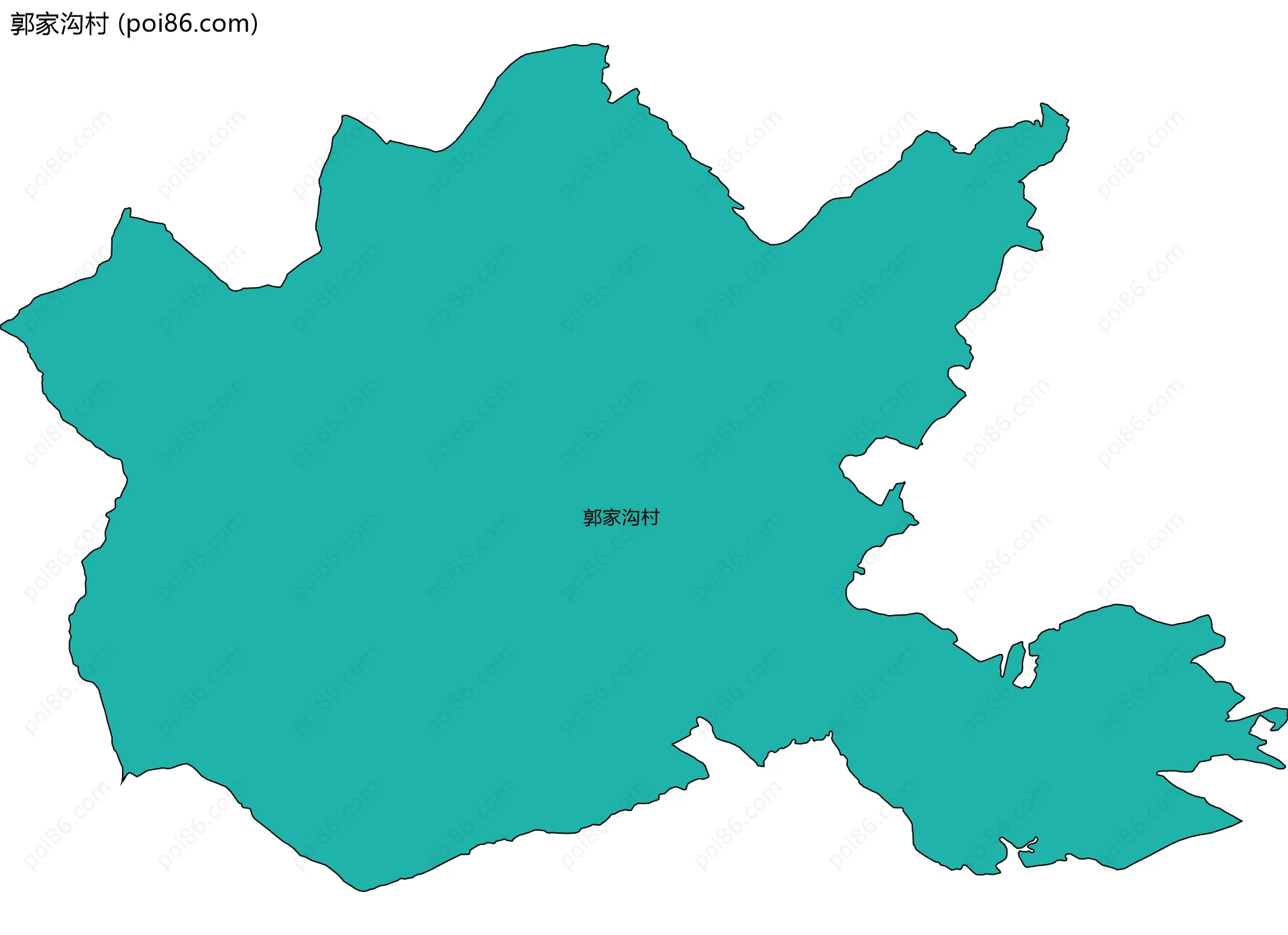 郭家沟村边界地图
