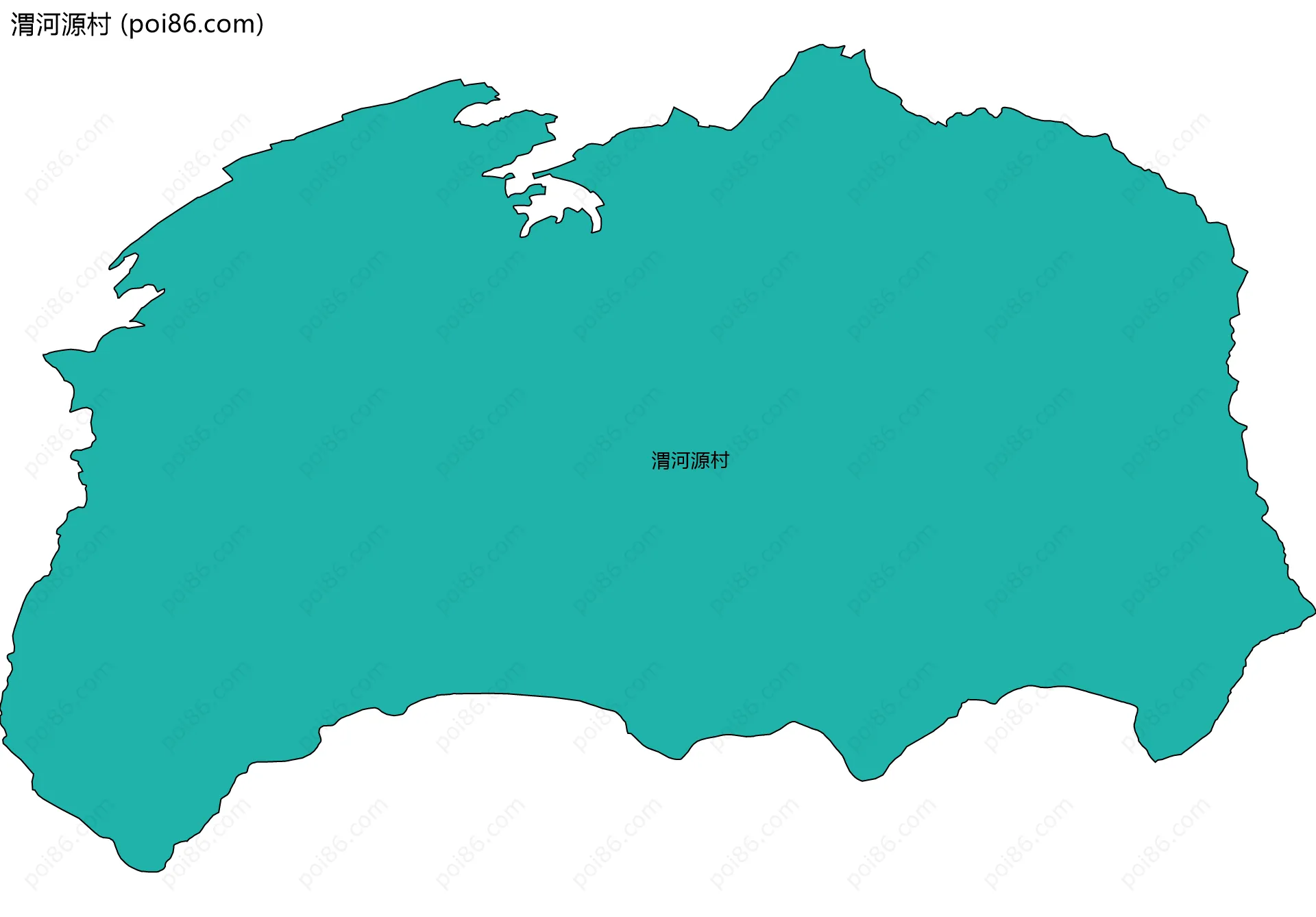 渭河源村边界地图