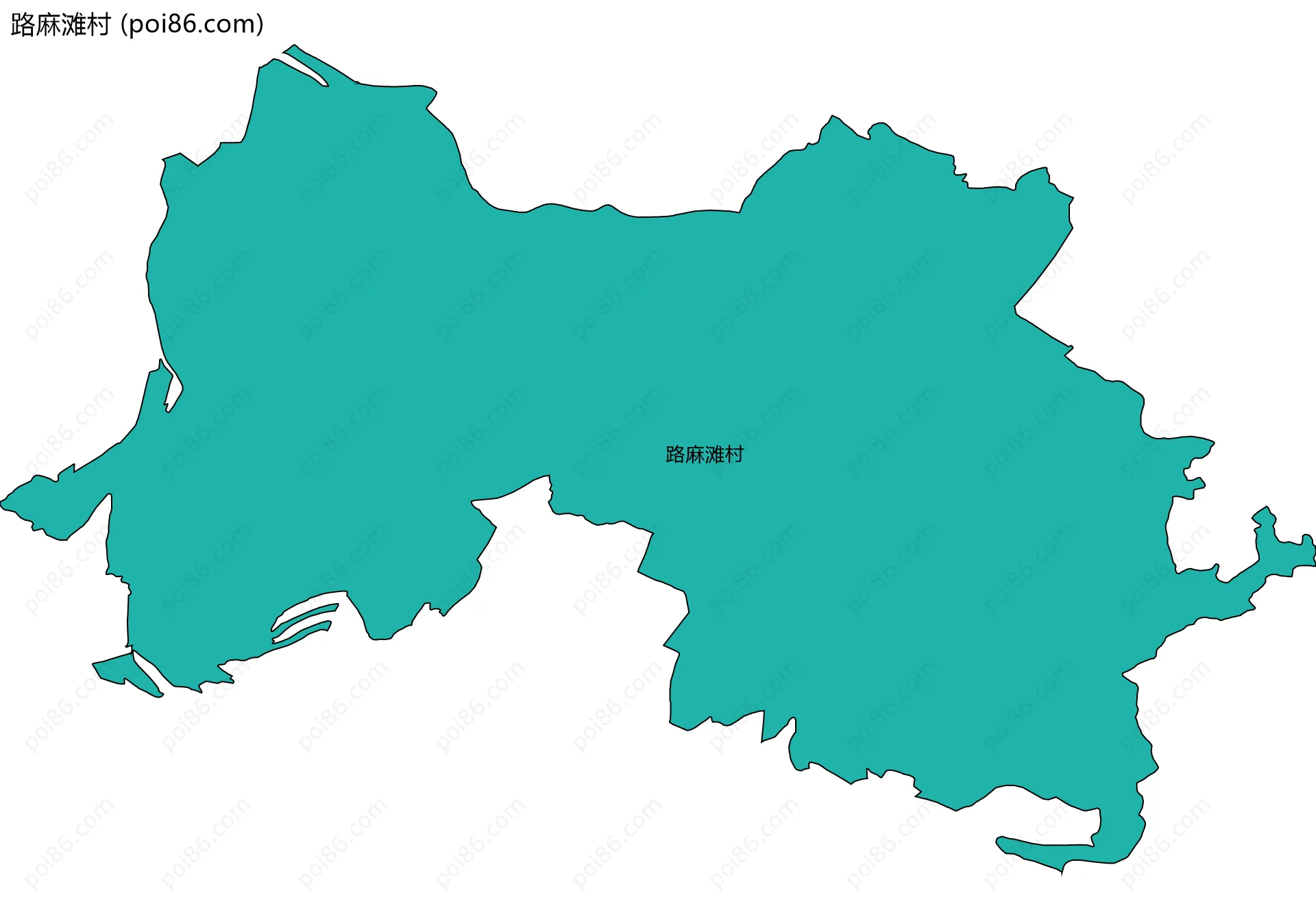 路麻滩村边界地图