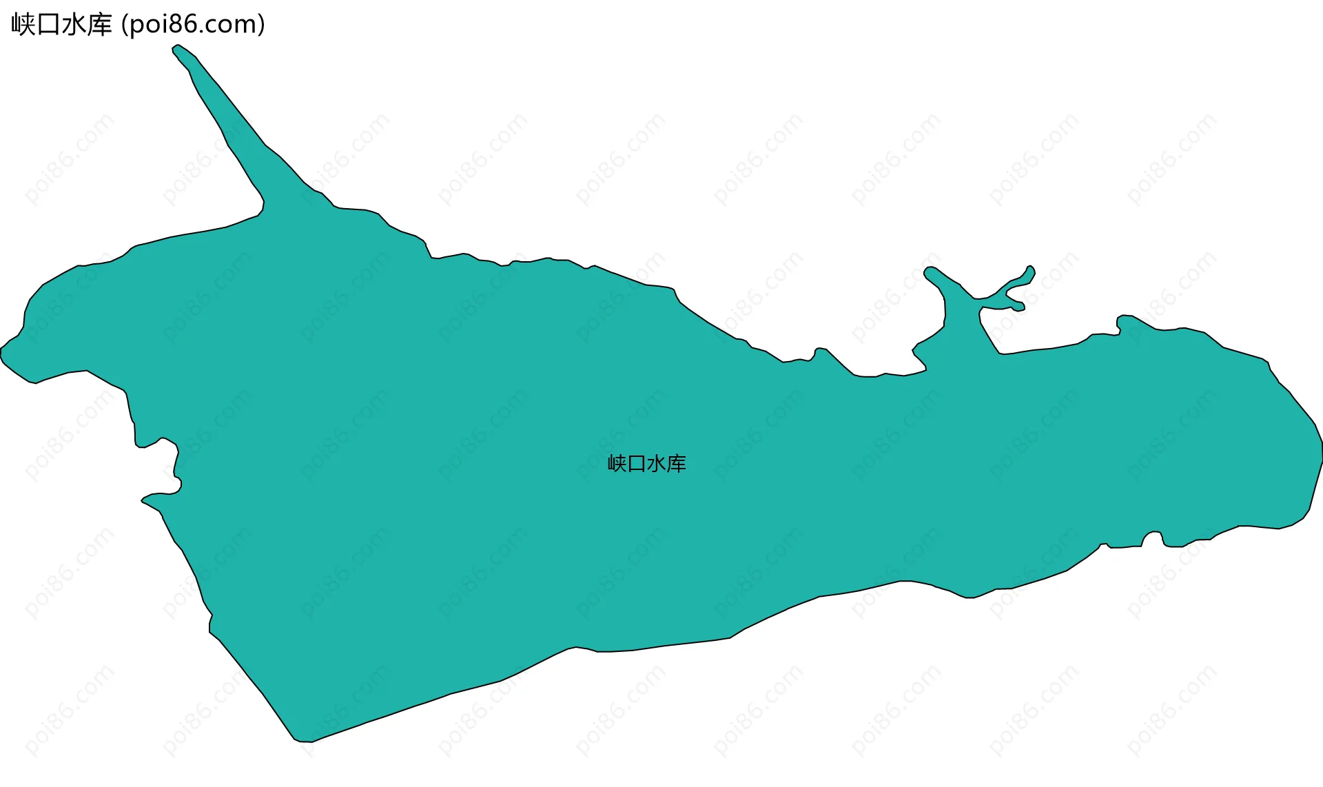 峡口水库边界地图