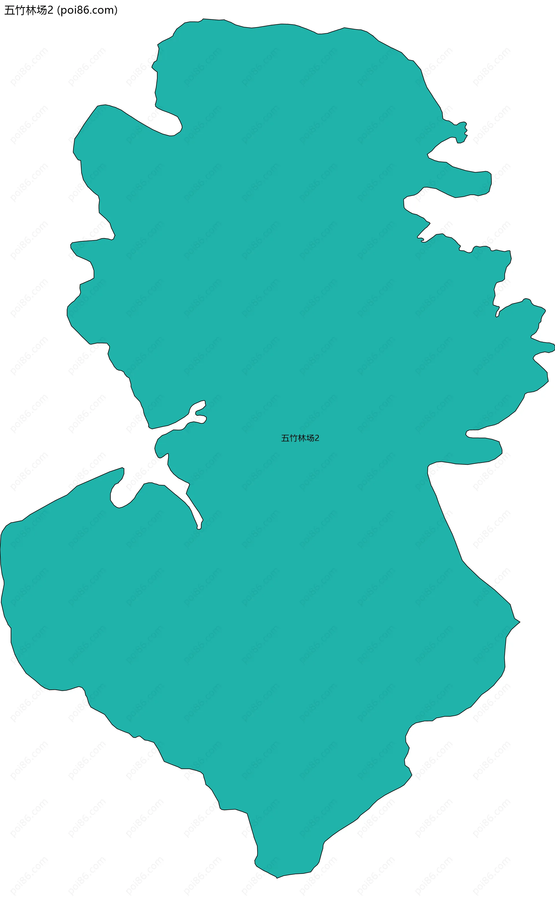 五竹林场2边界地图