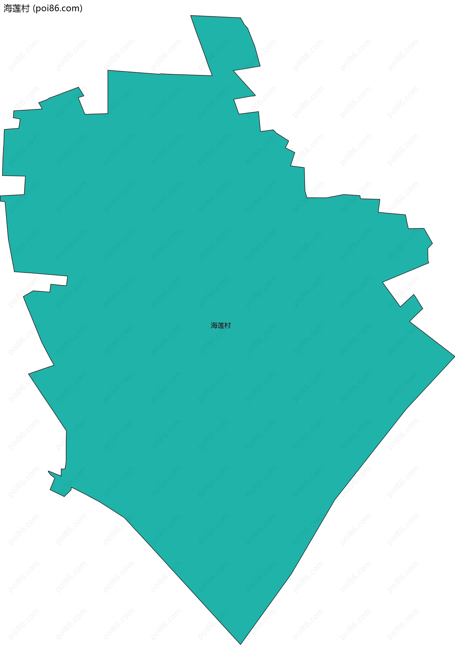 海莲村边界地图