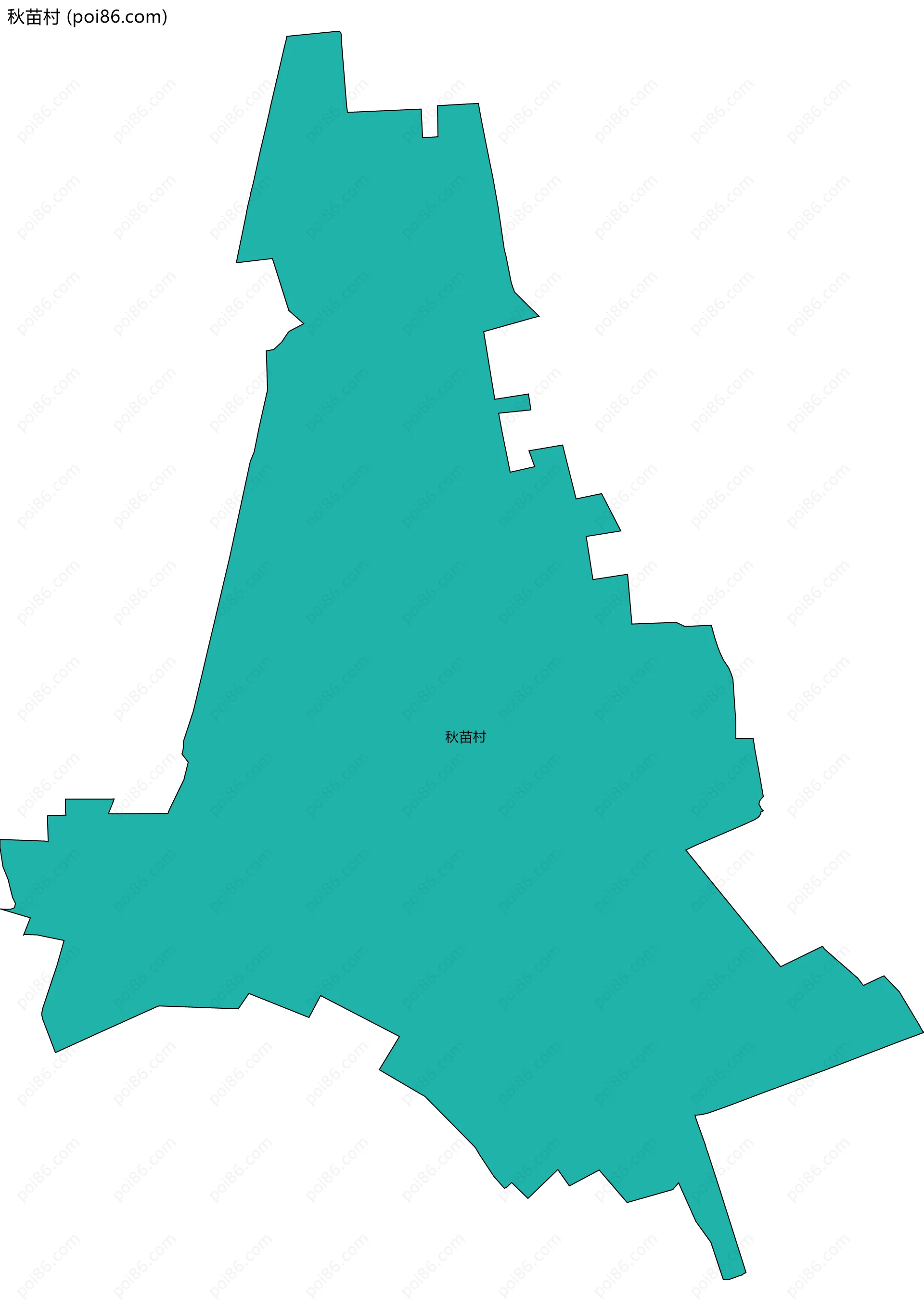 秋苗村边界地图