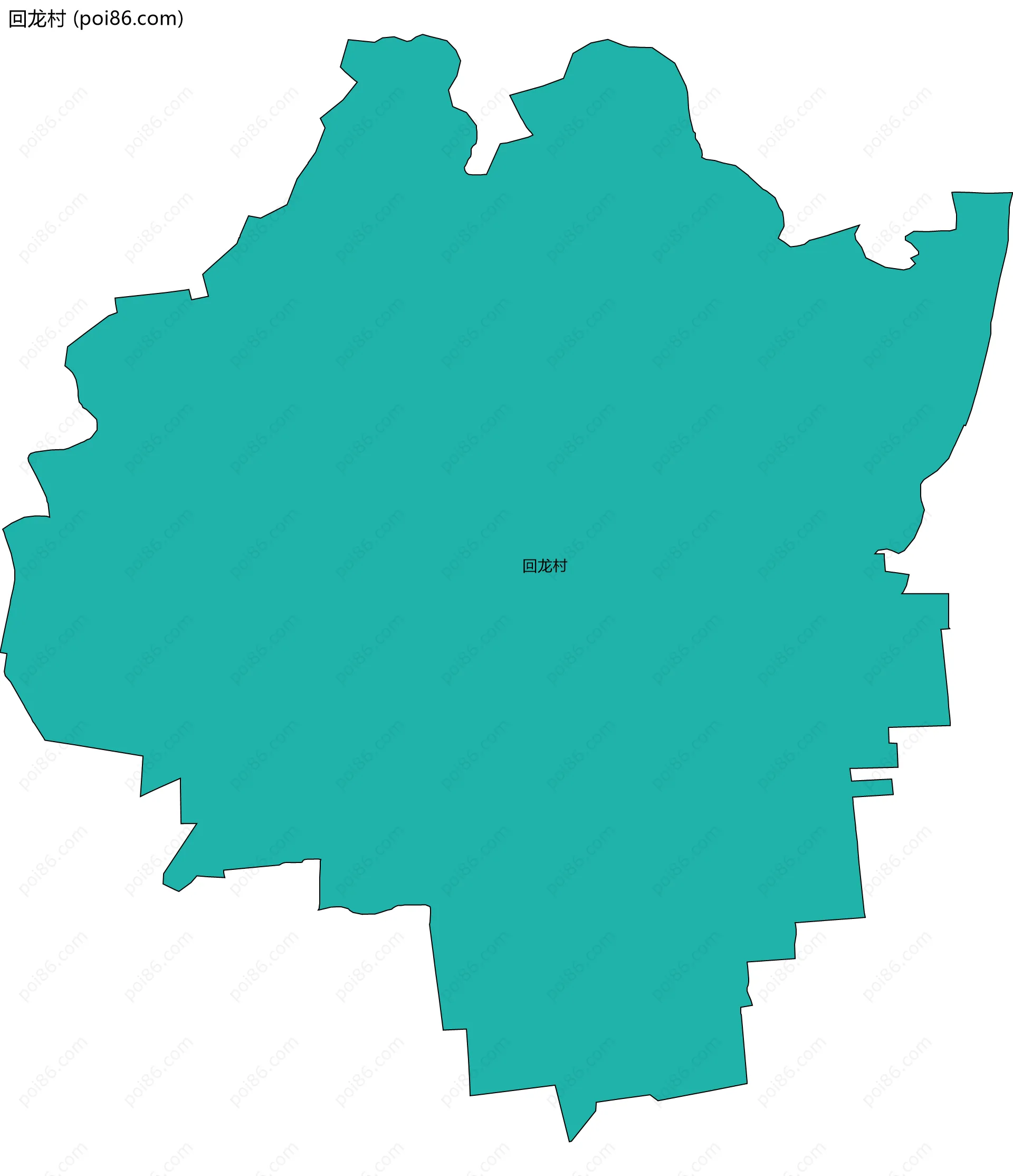 回龙村边界地图