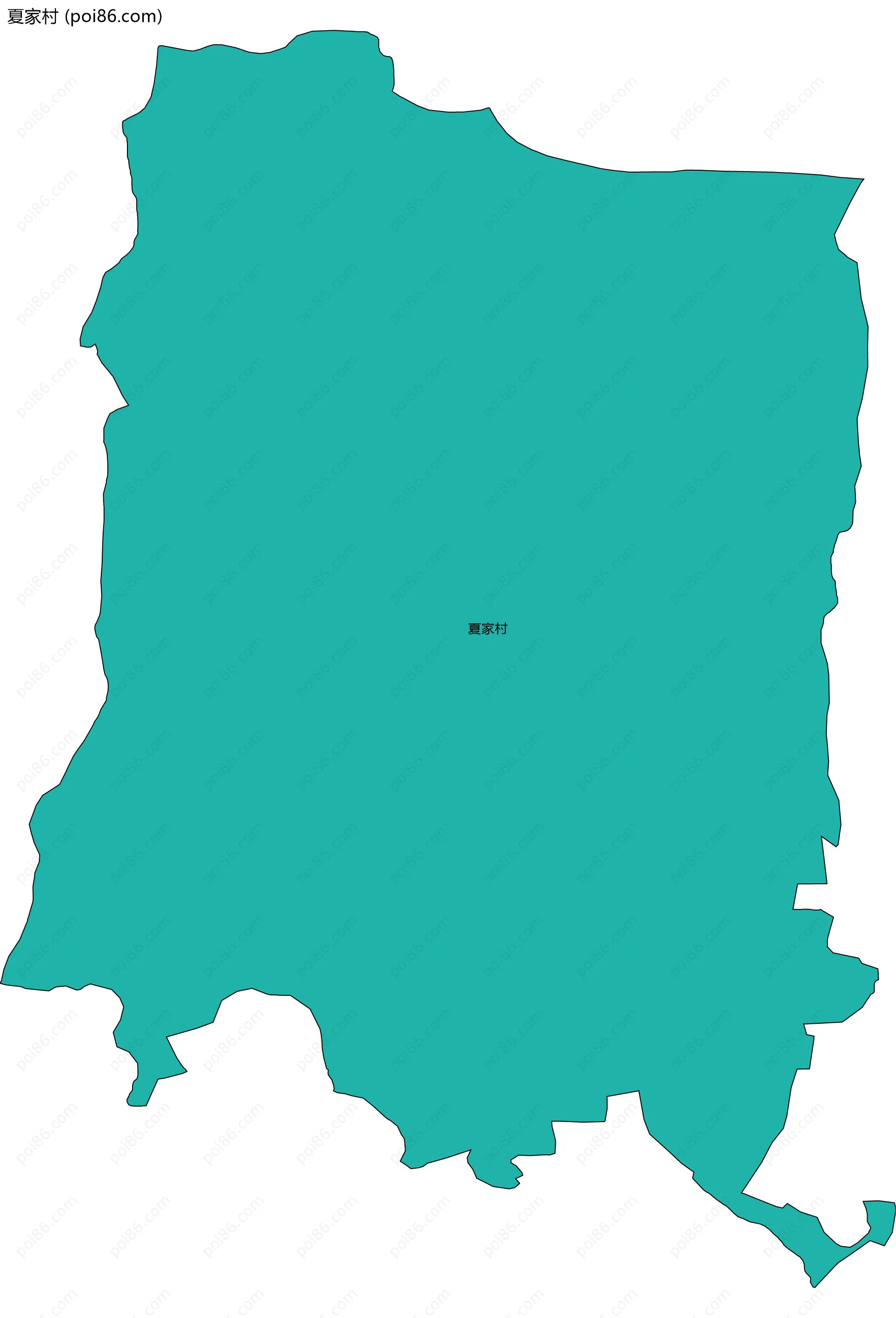 夏家村边界地图