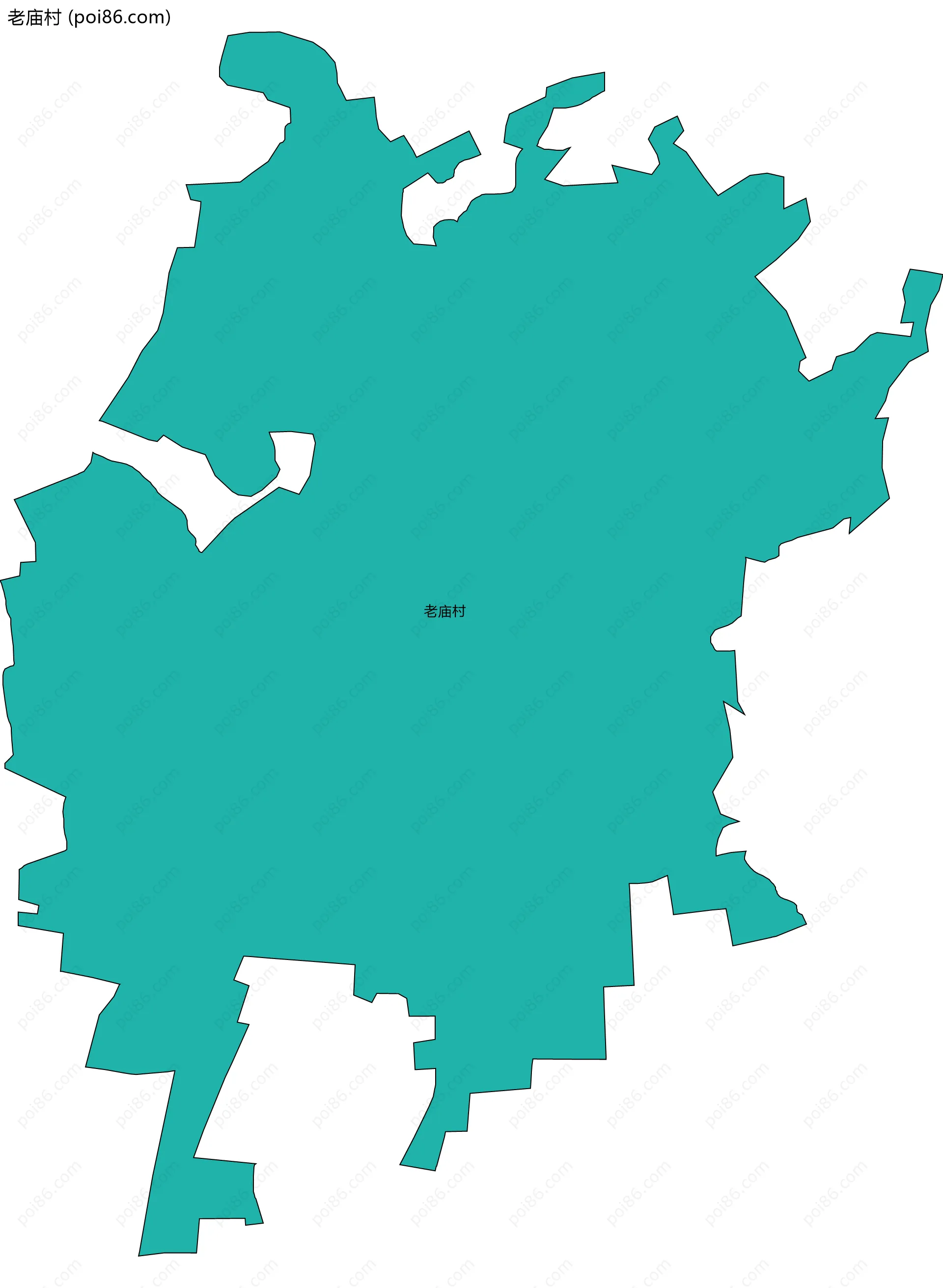 老庙村边界地图