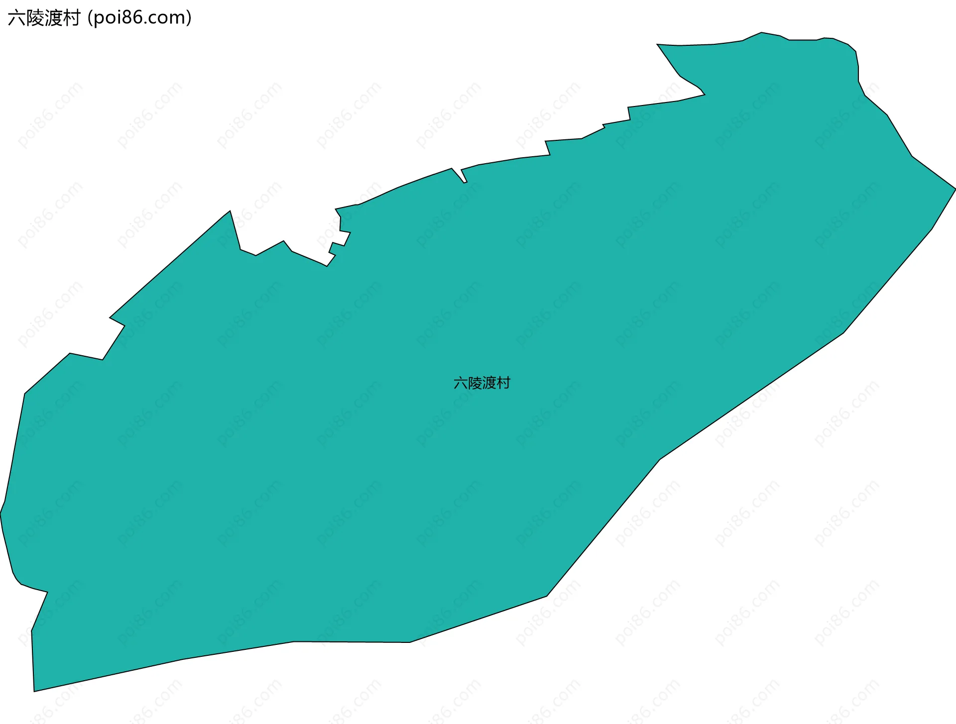 六陵渡村边界地图