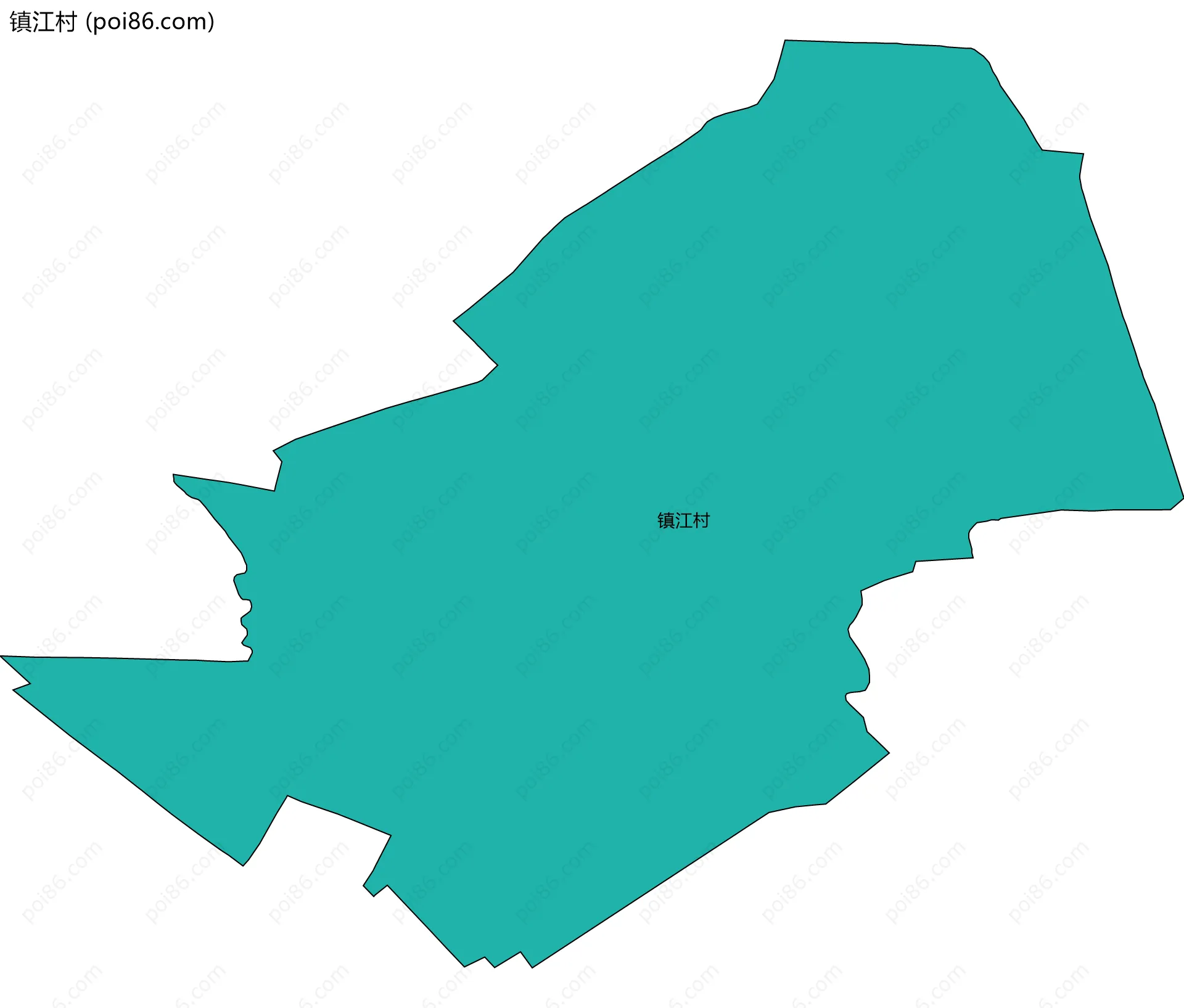 镇江村边界地图