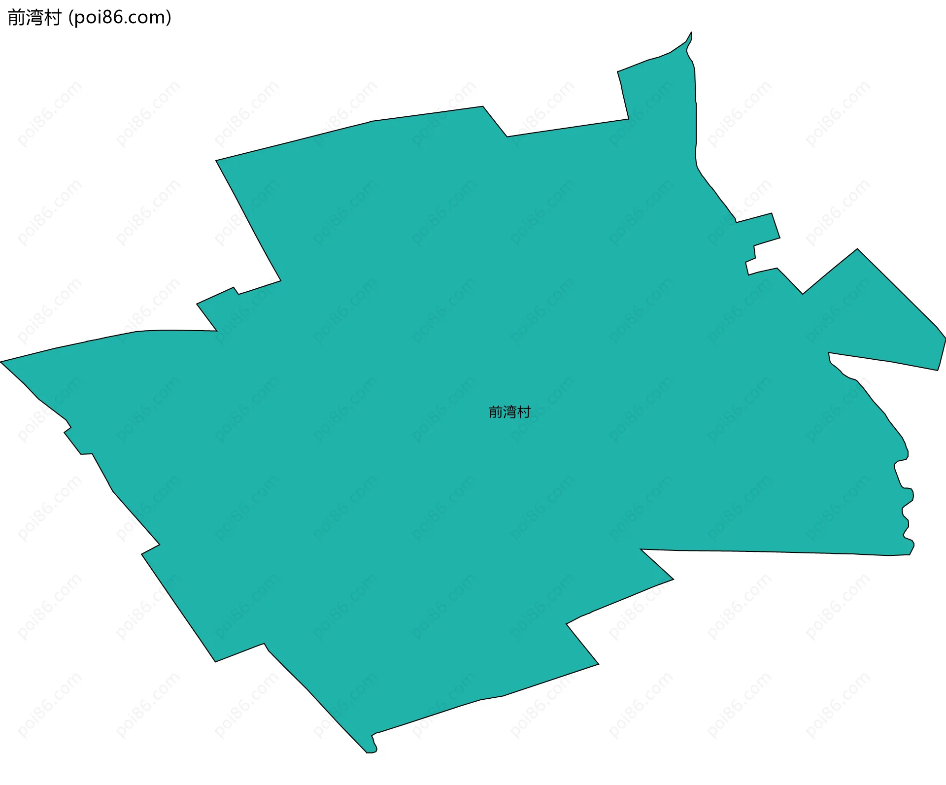 前湾村边界地图
