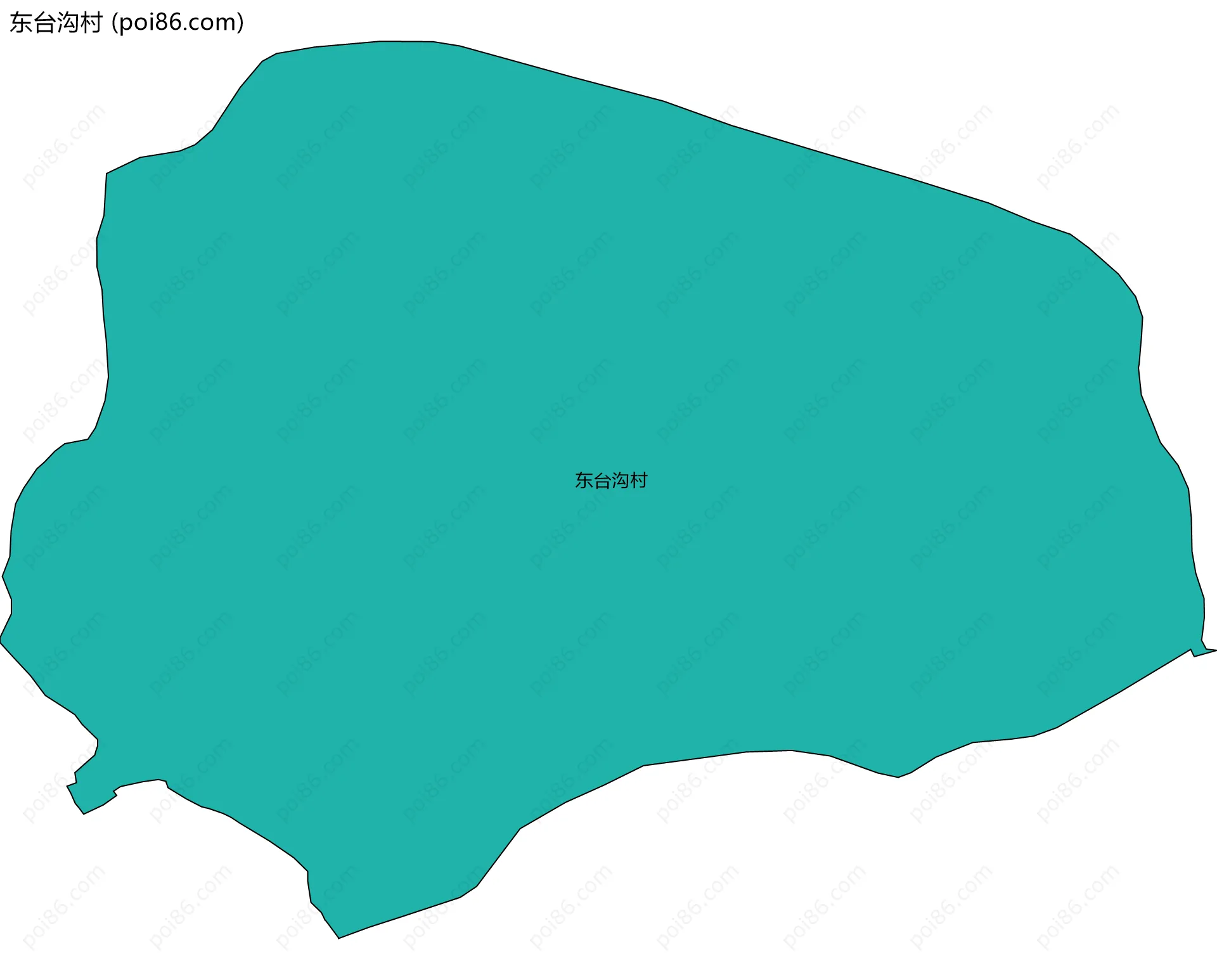 东台沟村边界地图