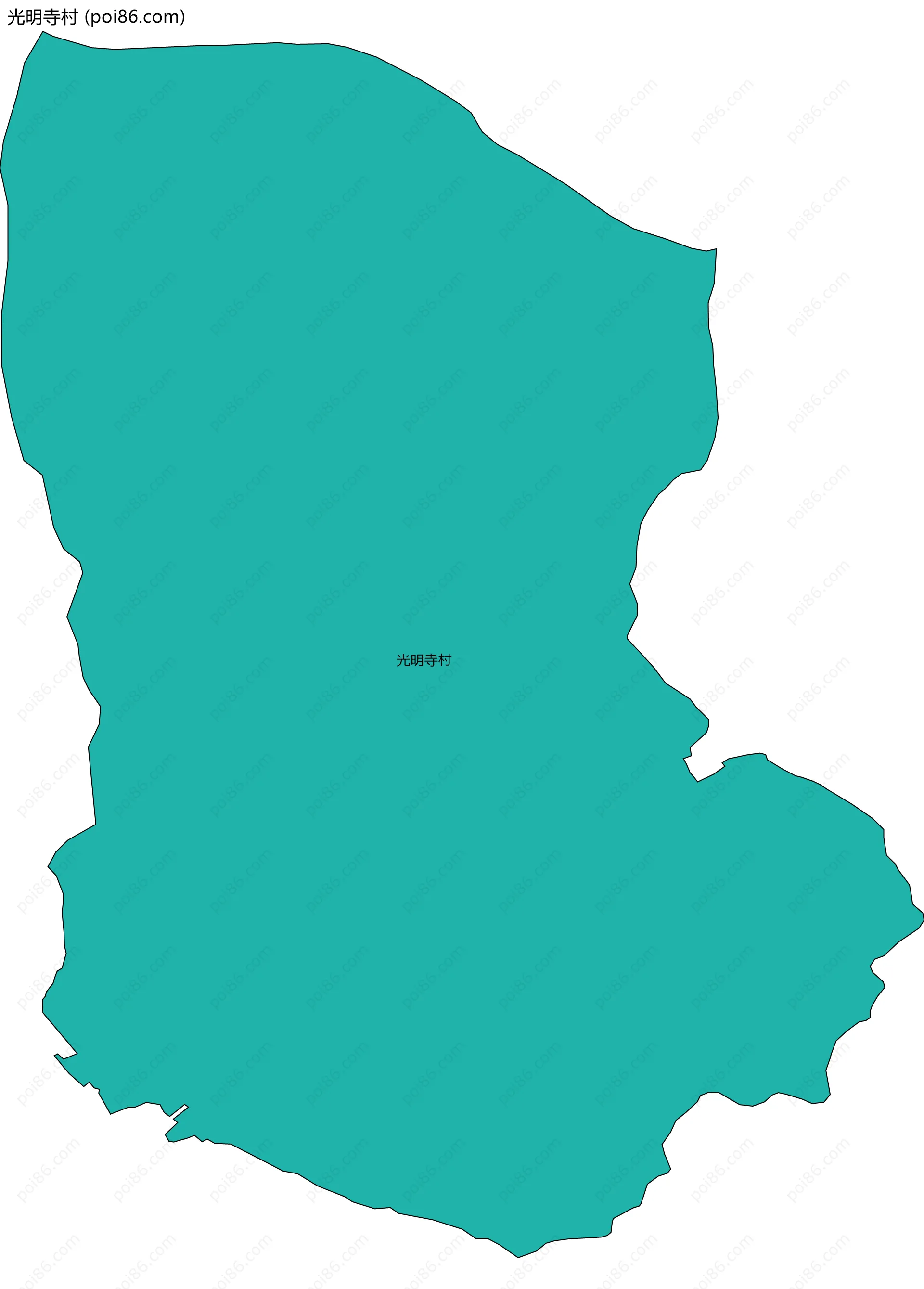 光明寺村边界地图