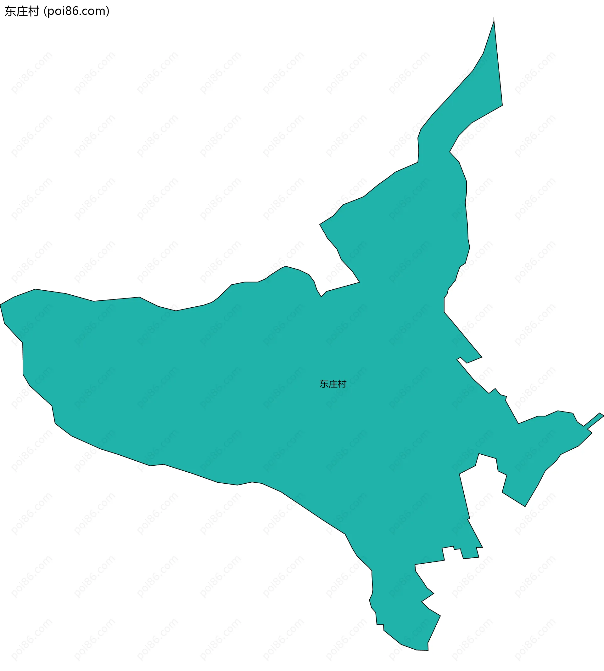 东庄村边界地图