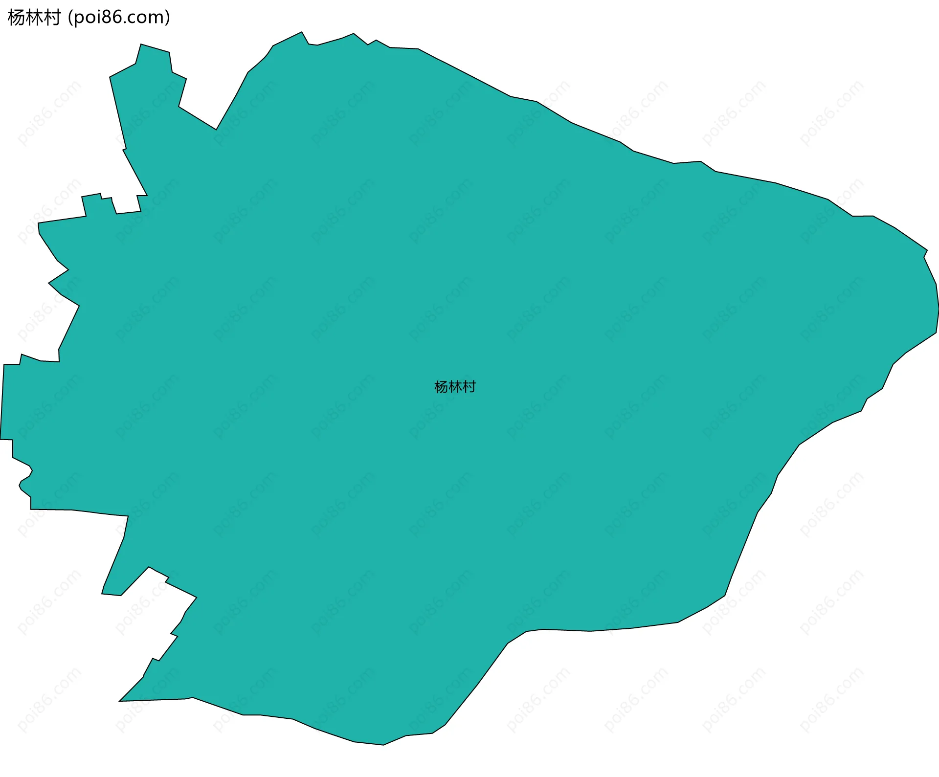 杨林村边界地图