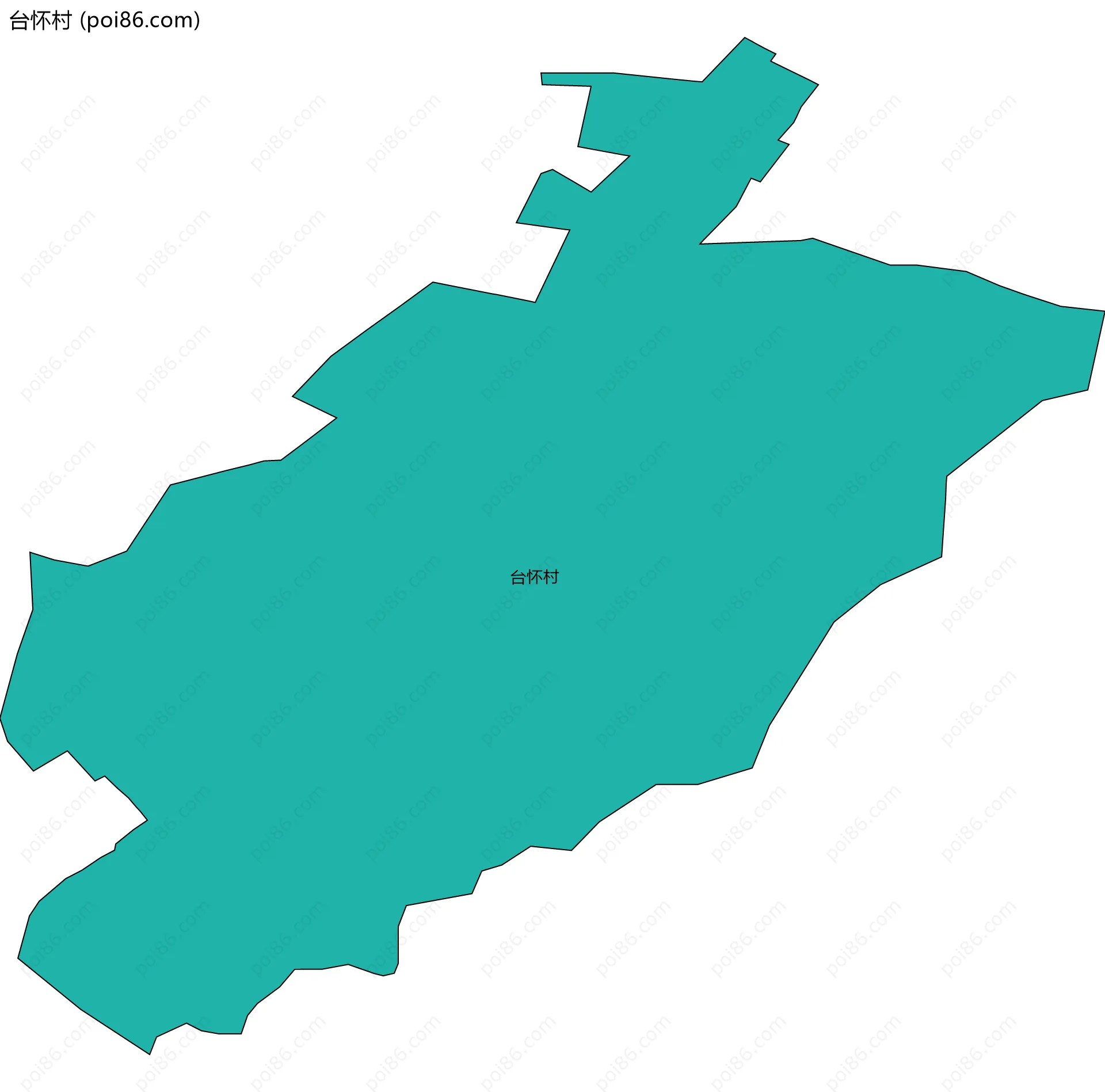 台怀村边界地图