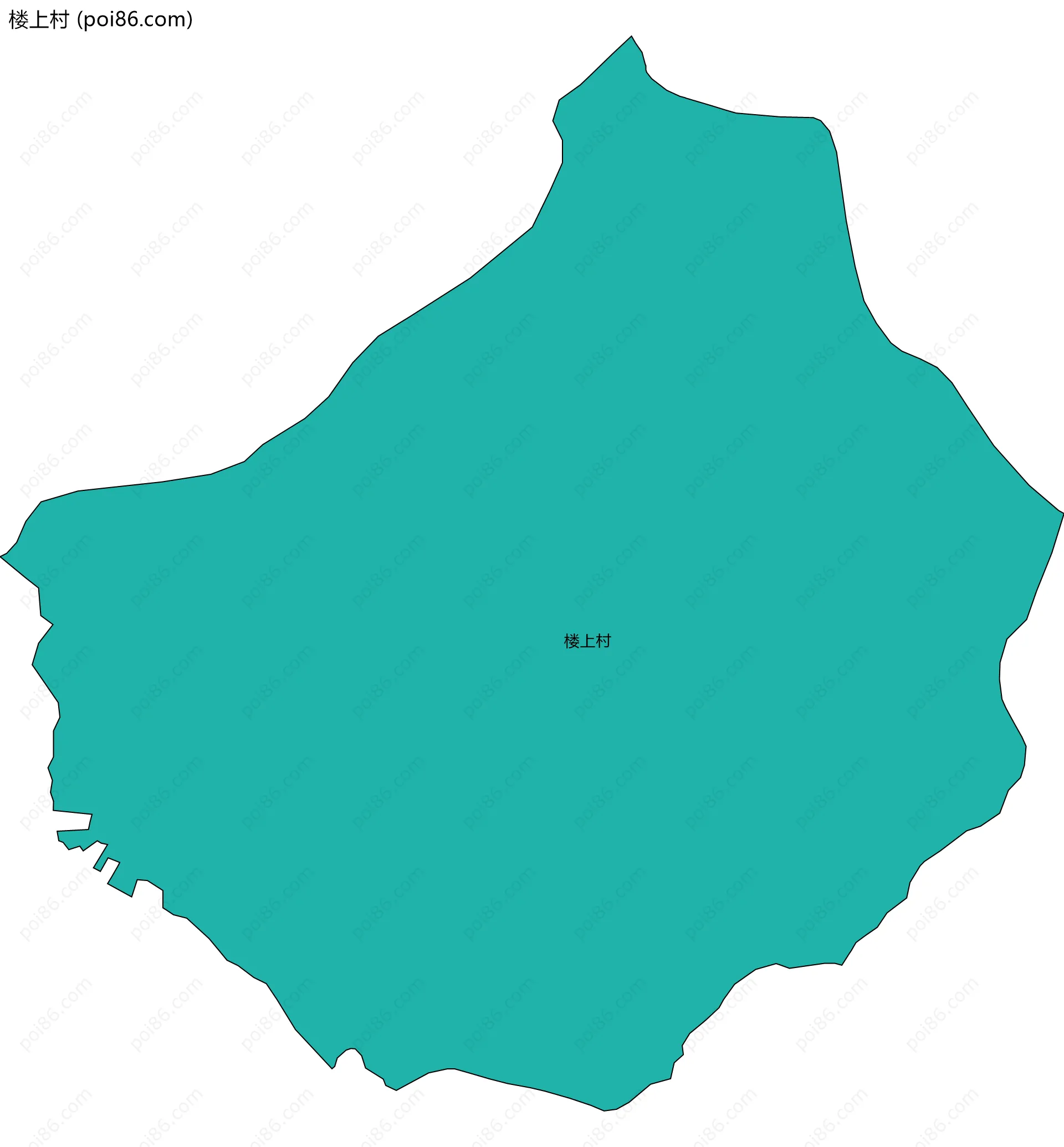 楼上村边界地图