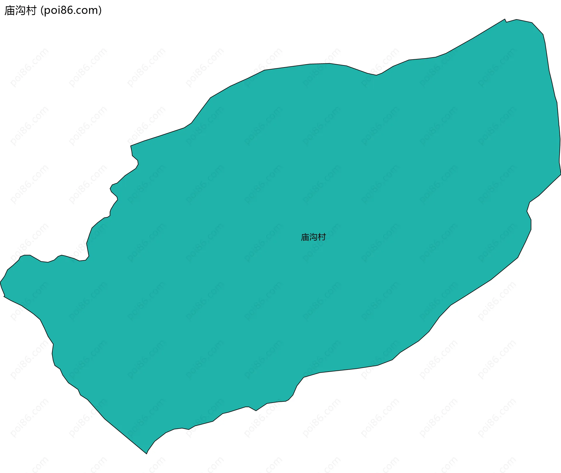 庙沟村边界地图