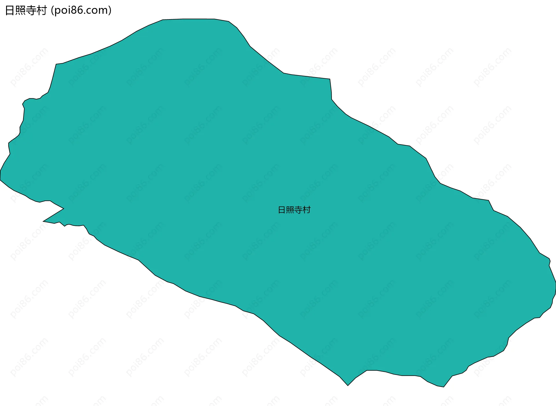 日照寺村边界地图