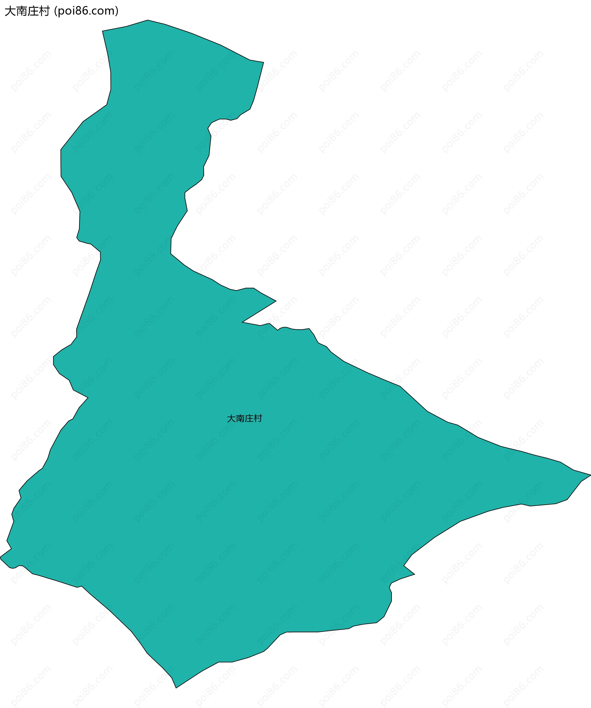 大南庄村边界地图