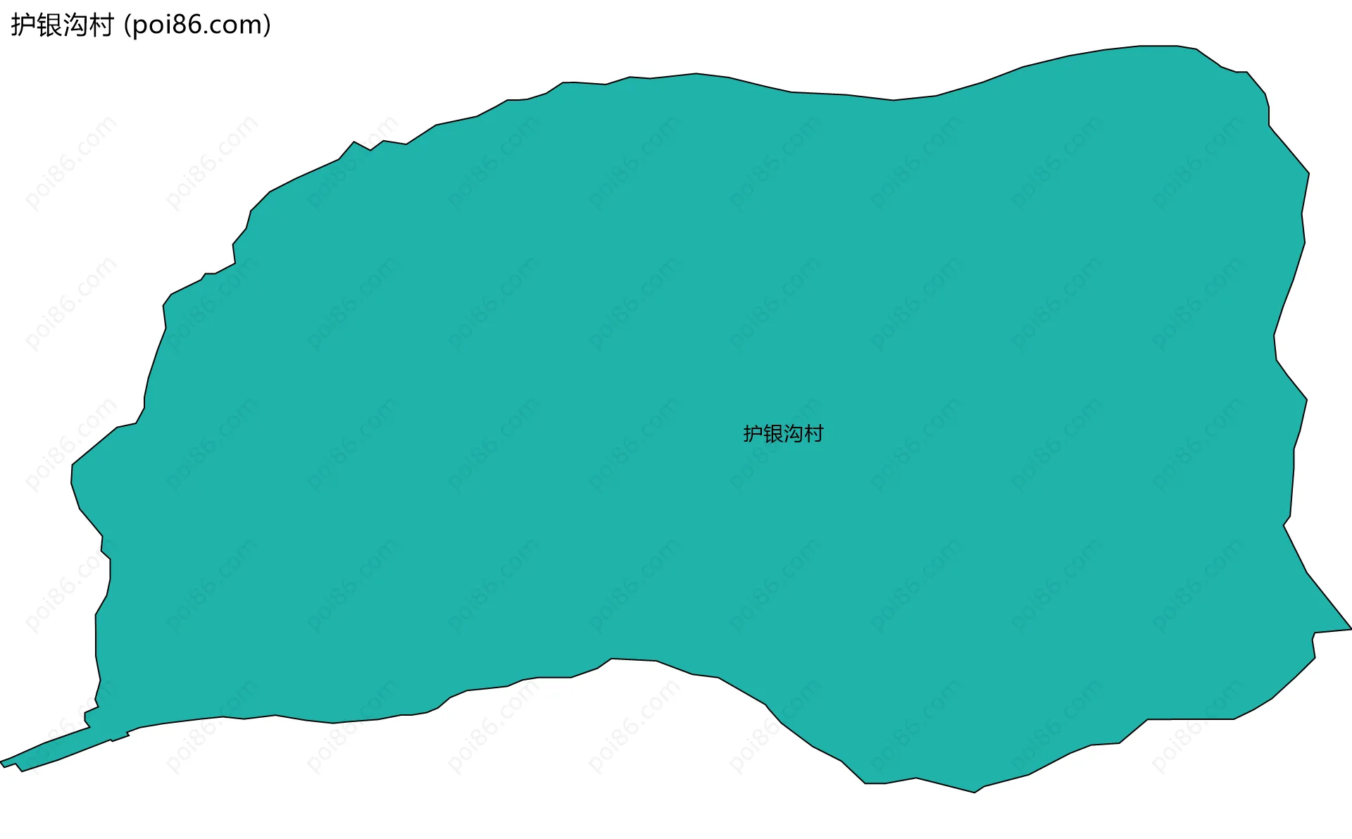 护银沟村边界地图