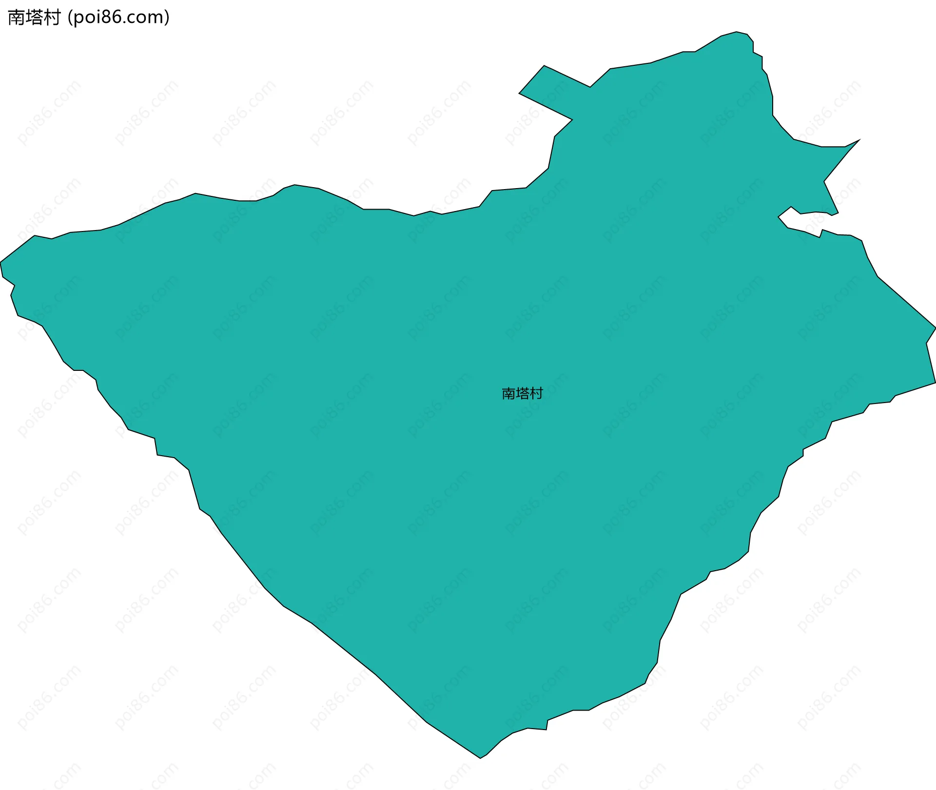 南塔村边界地图