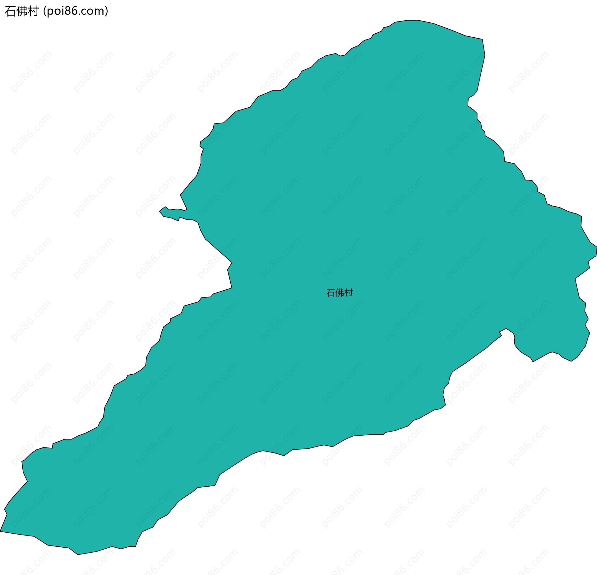 石佛村边界地图