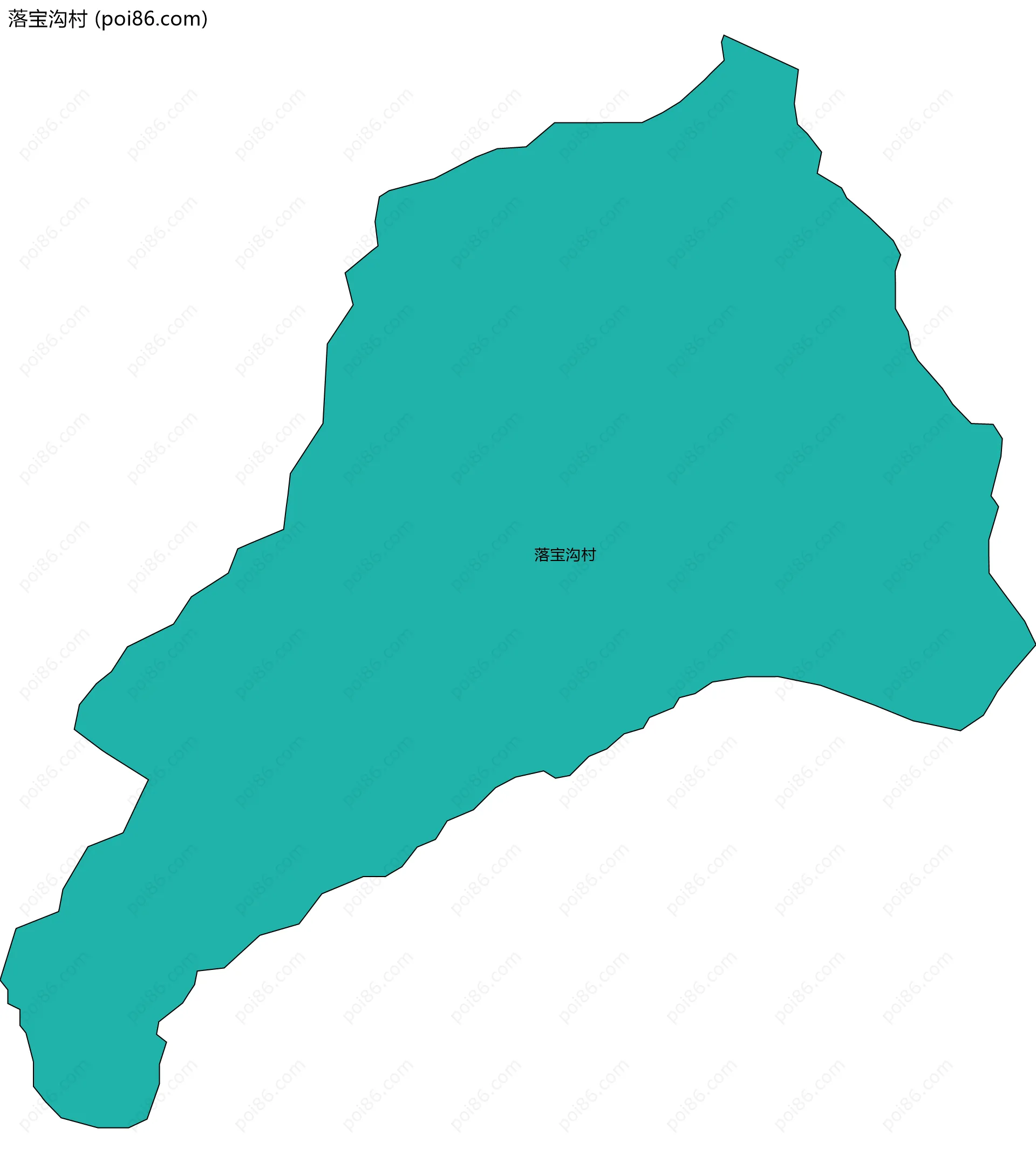 落宝沟村边界地图