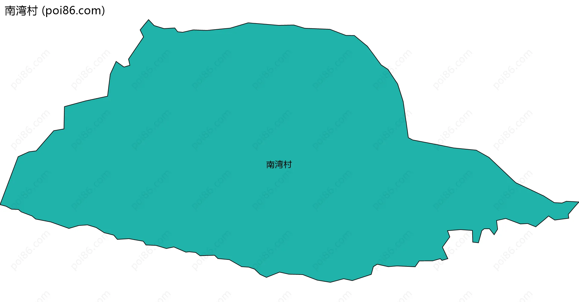 南湾村边界地图