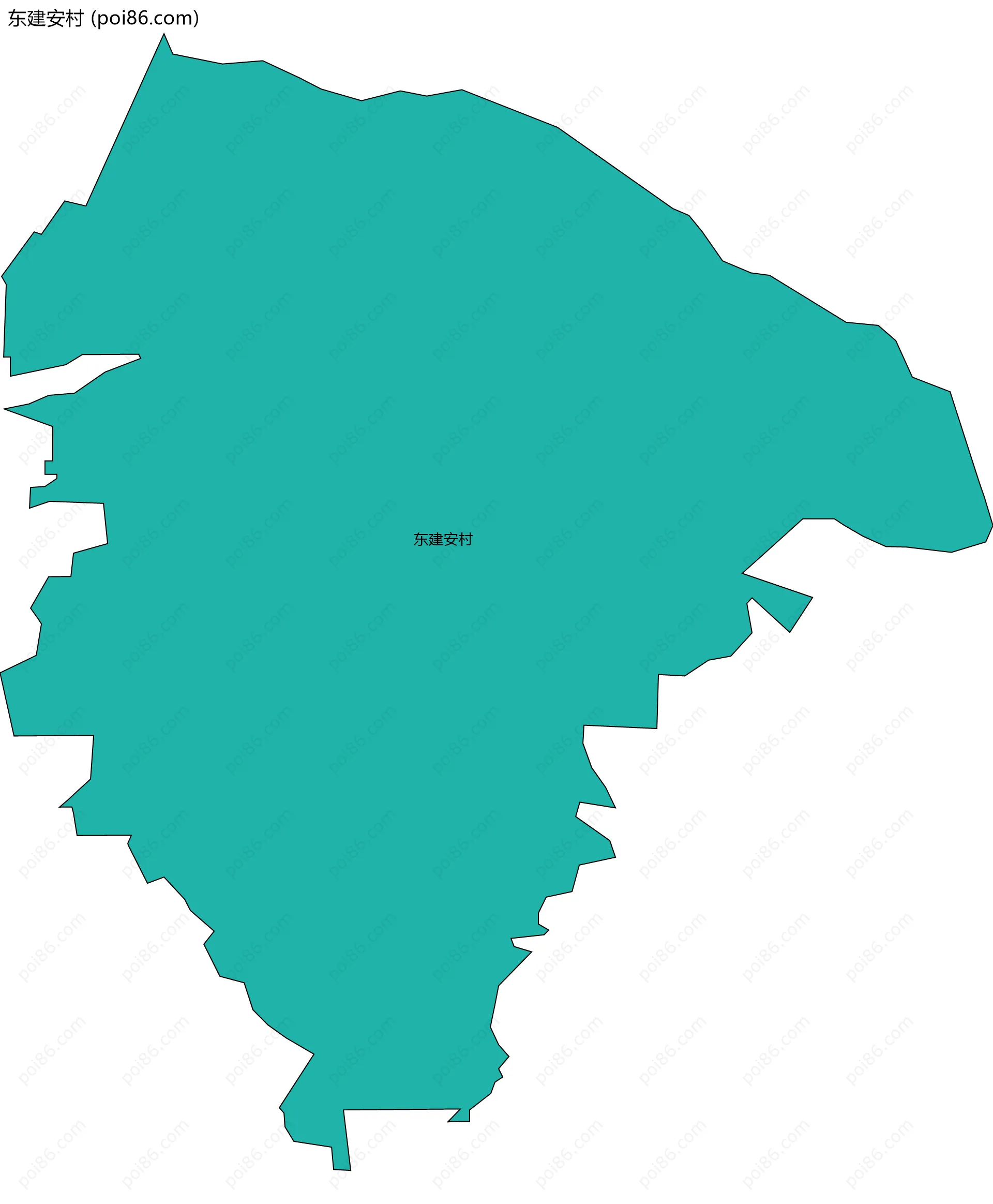 东建安村边界地图