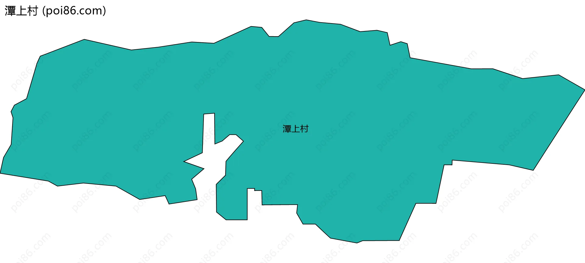 潭上村边界地图