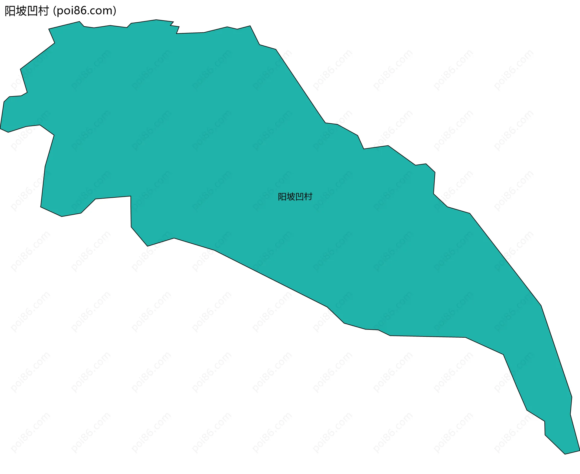 阳坡凹村边界地图