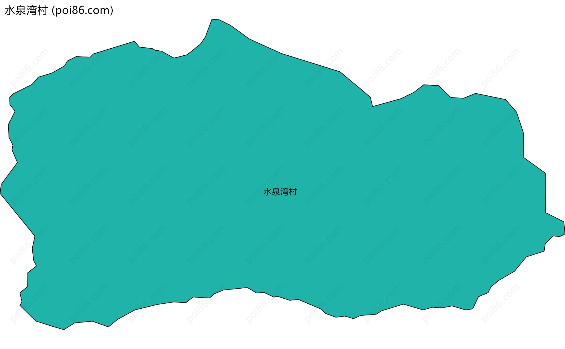 水泉湾村边界地图