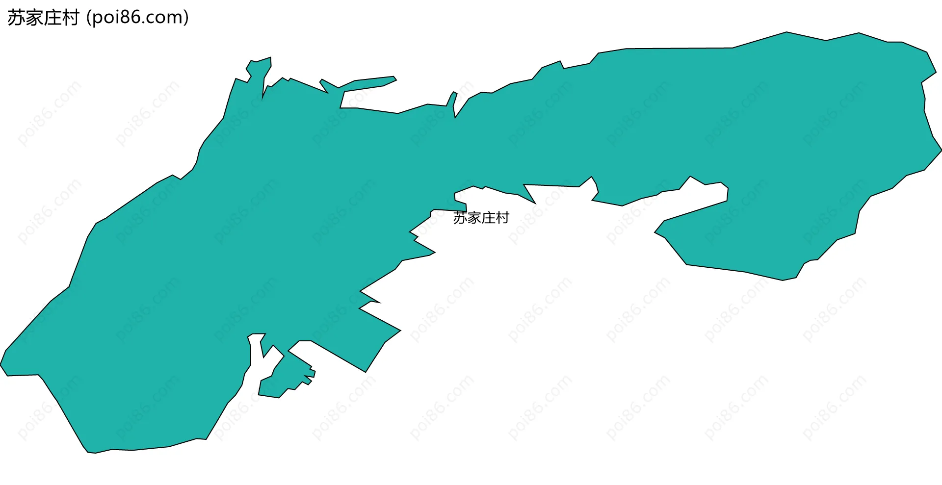 苏家庄村边界地图