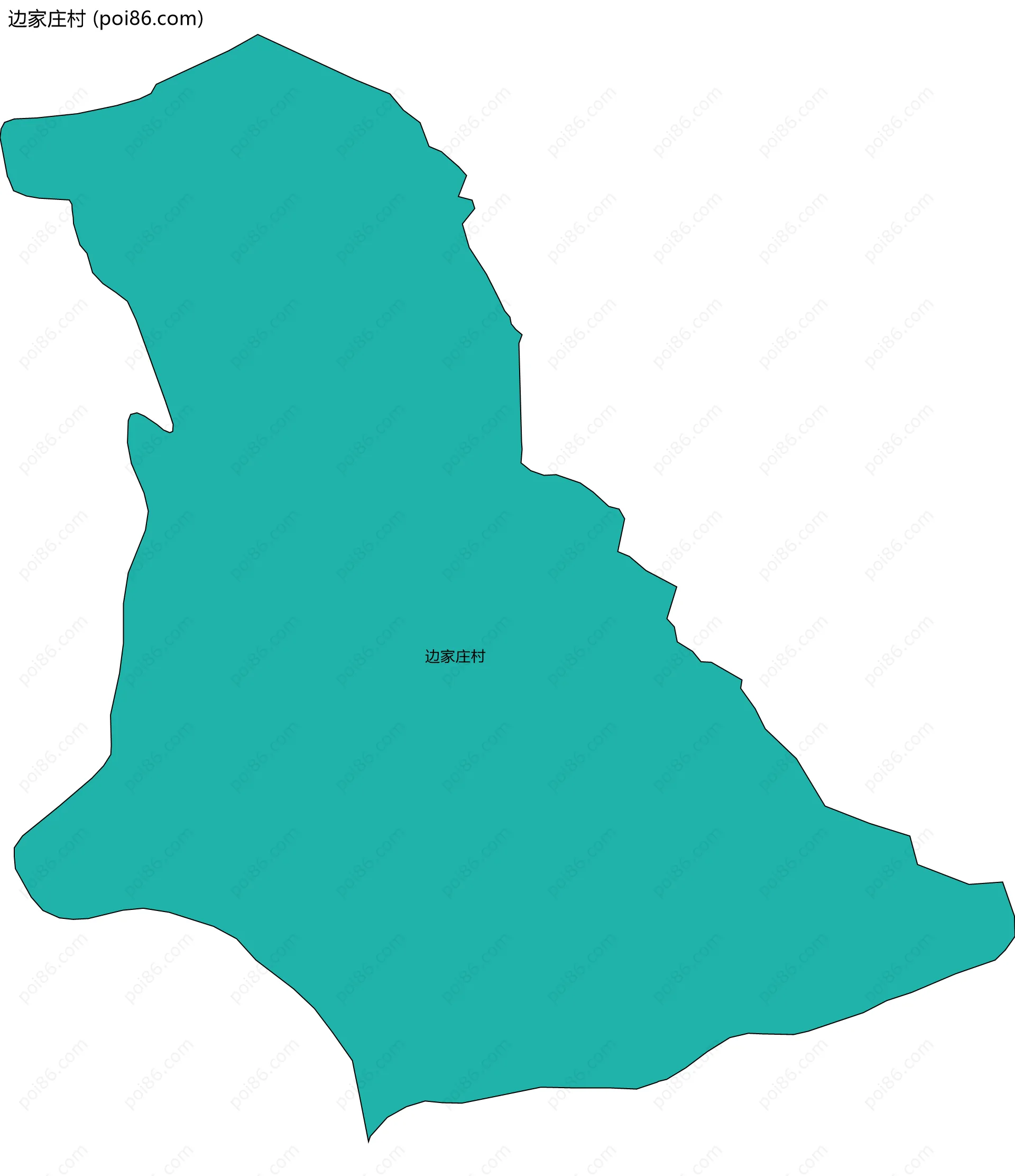 边家庄村边界地图