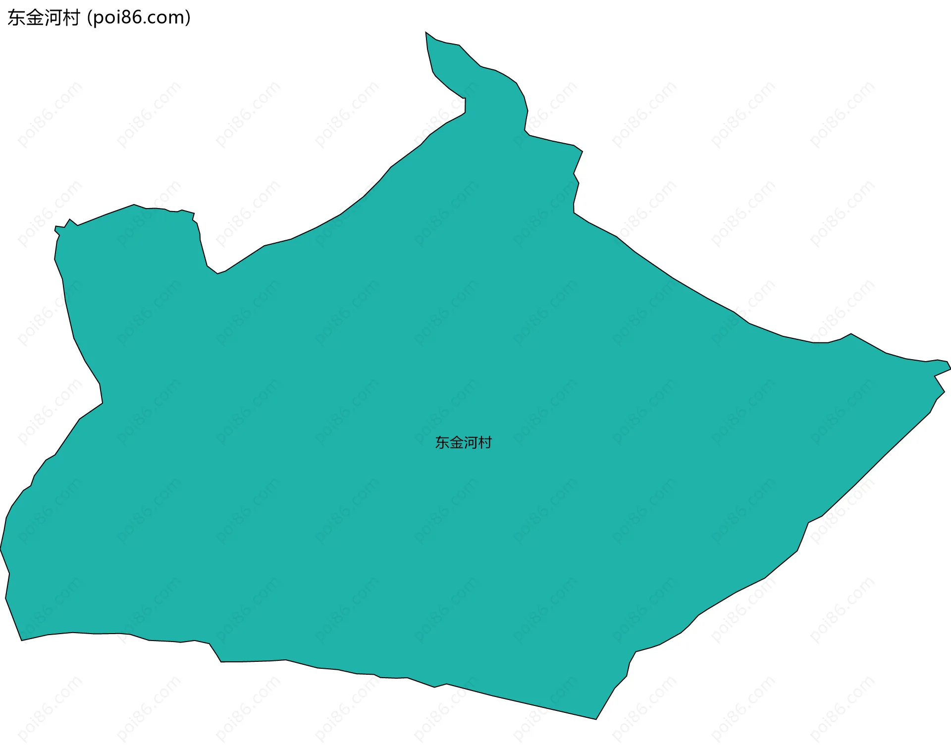 东金河村边界地图