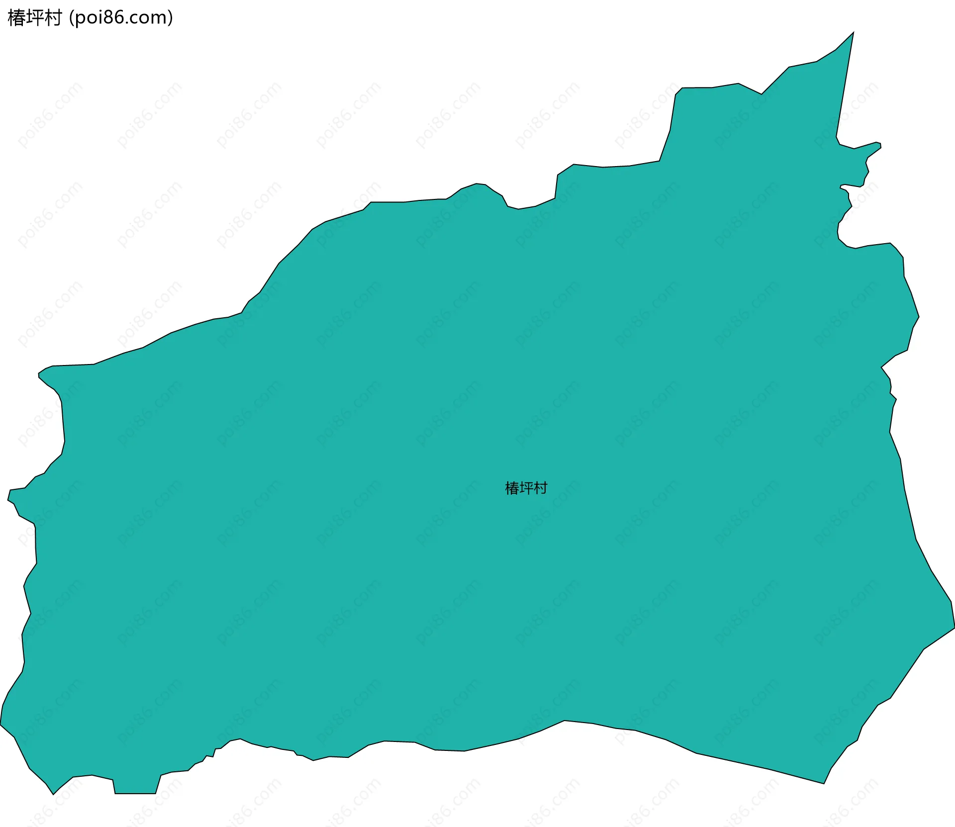 椿坪村边界地图