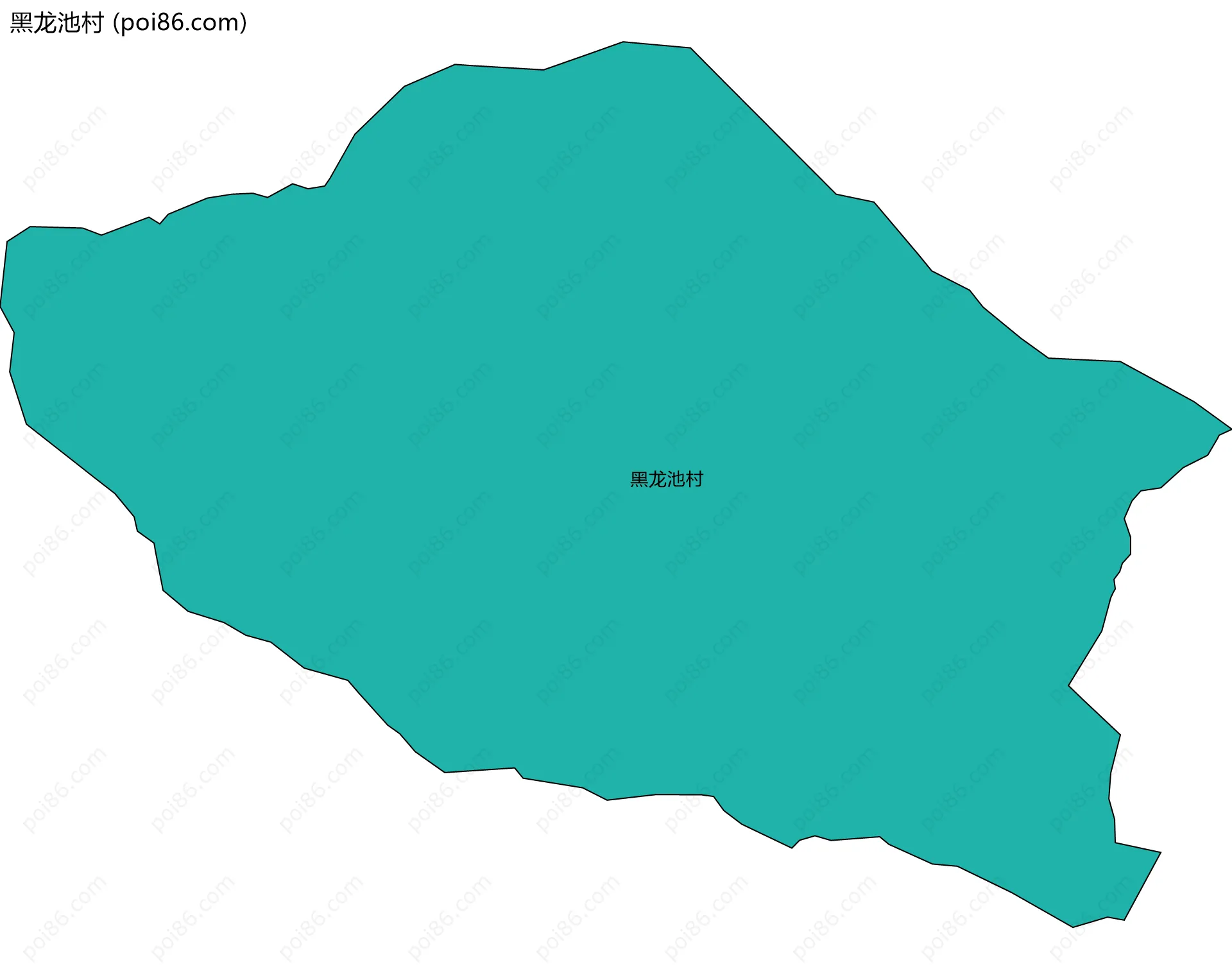 黑龙池村边界地图