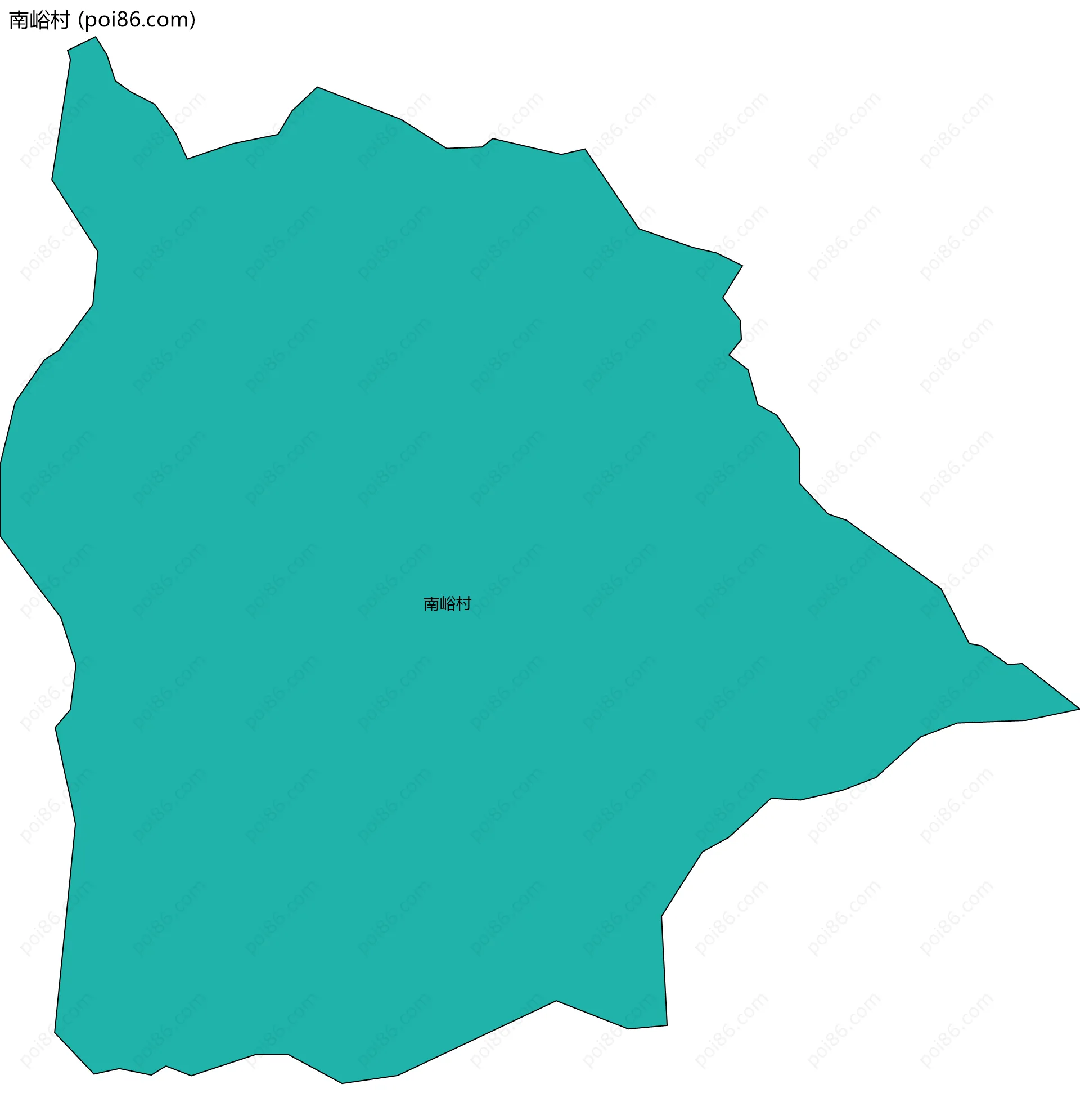 南峪村边界地图