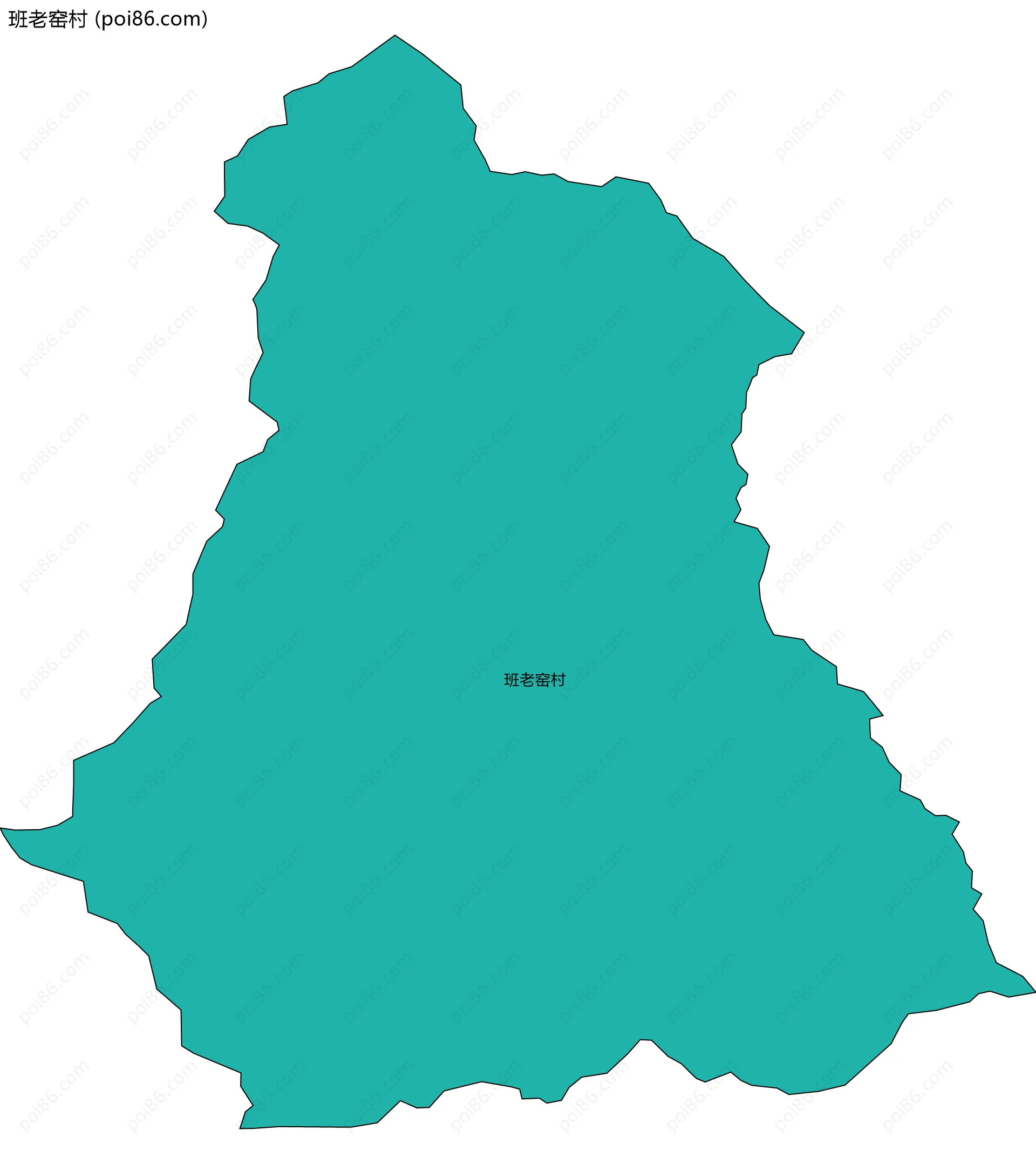 班老窑村边界地图