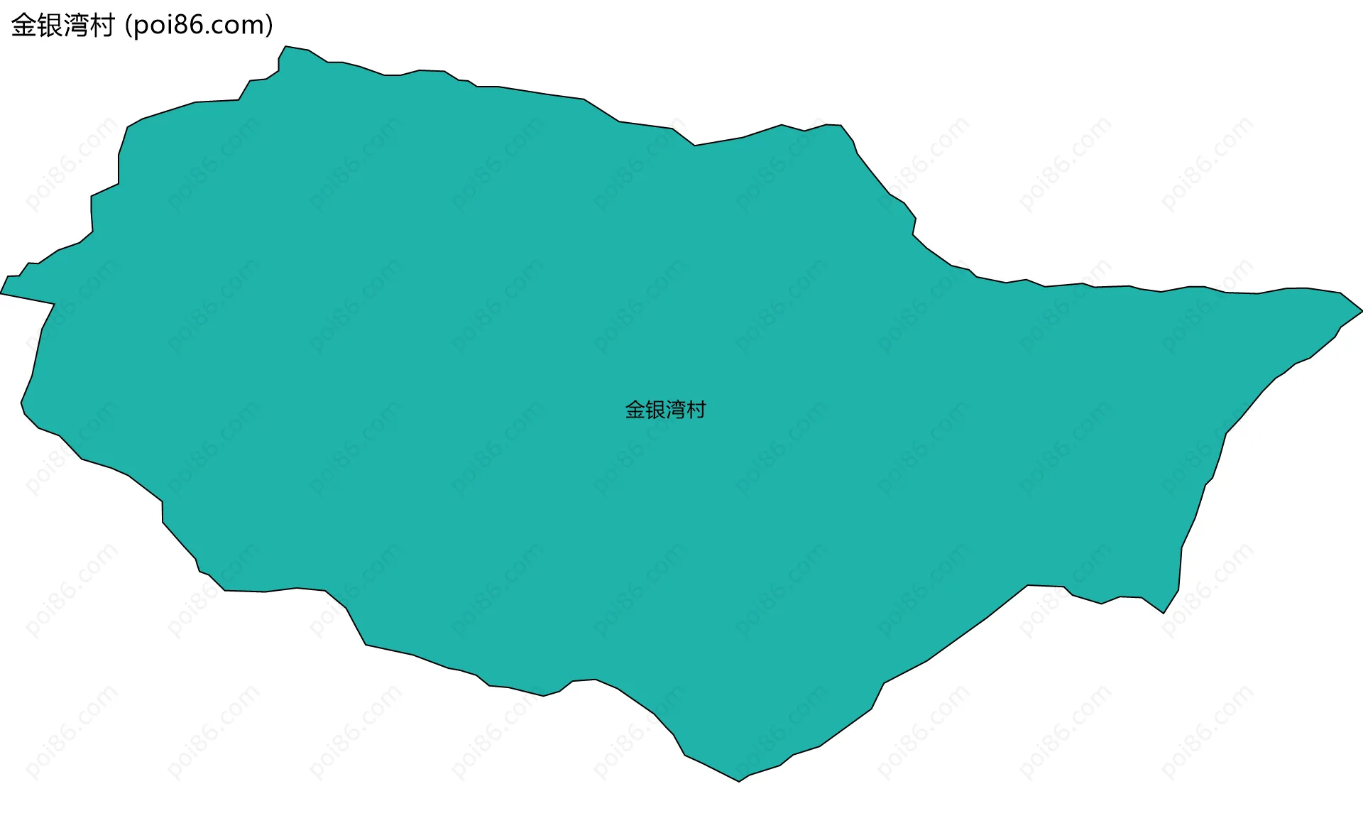 金银湾村边界地图
