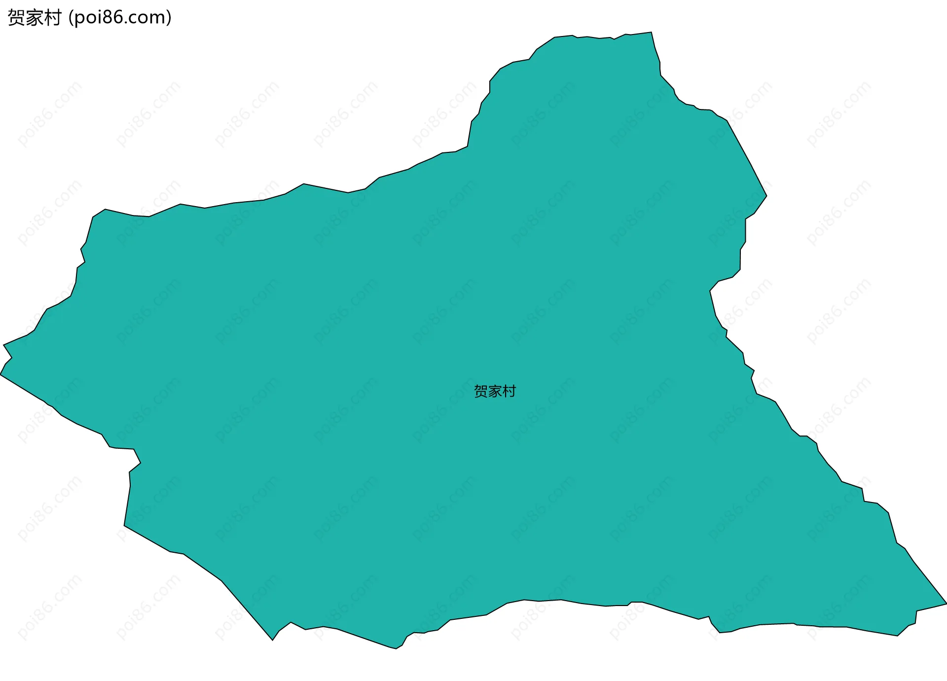 贺家村边界地图