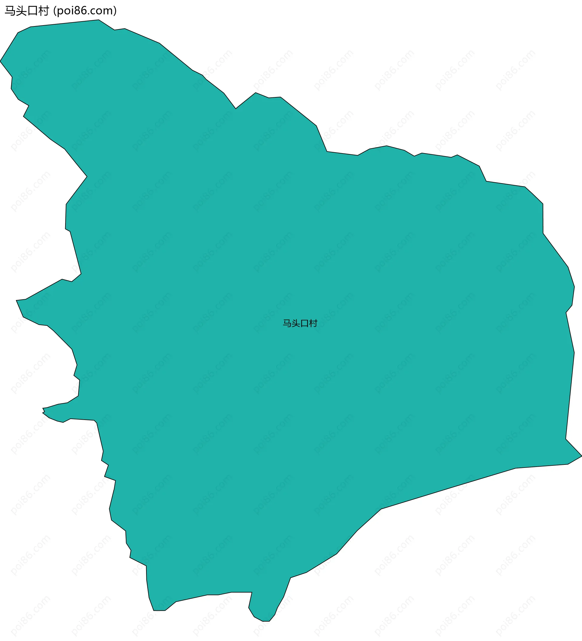 马头口村边界地图