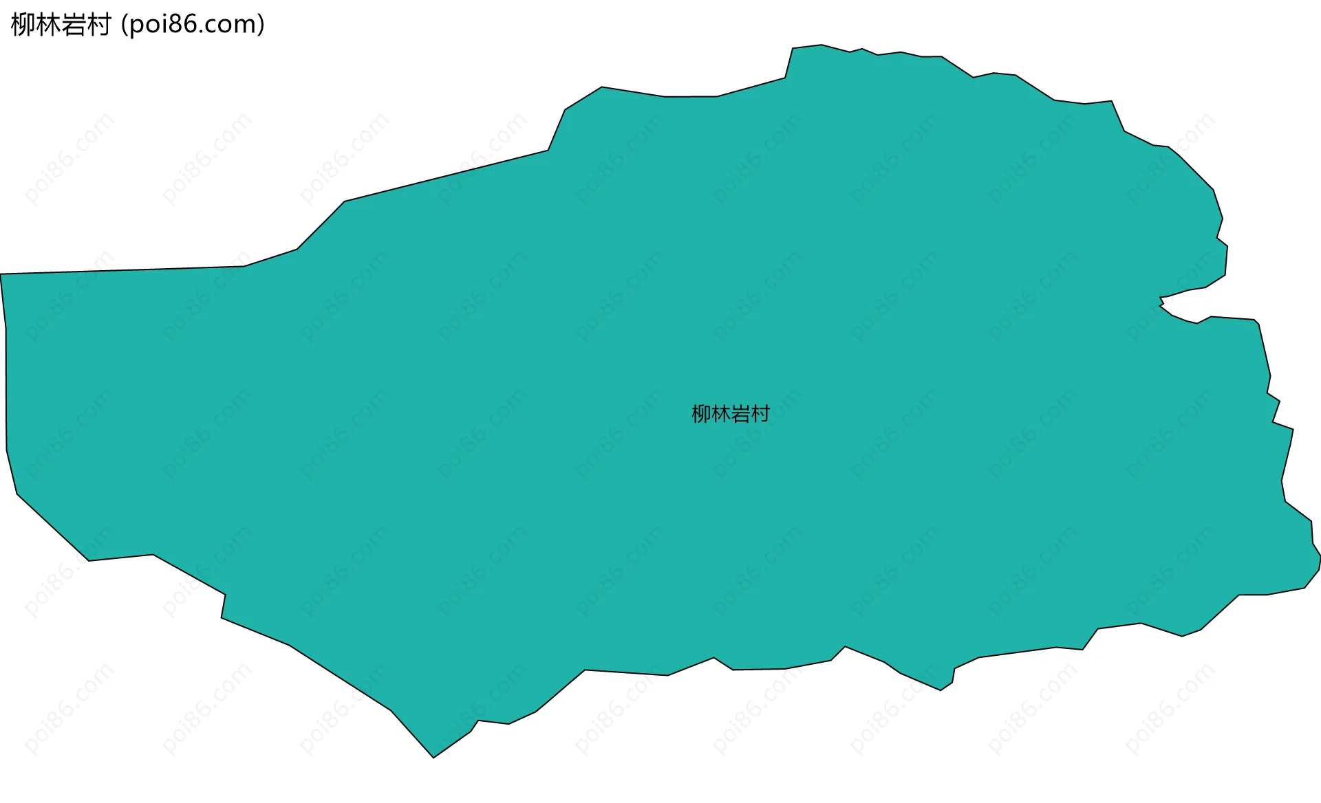 柳林岩村边界地图