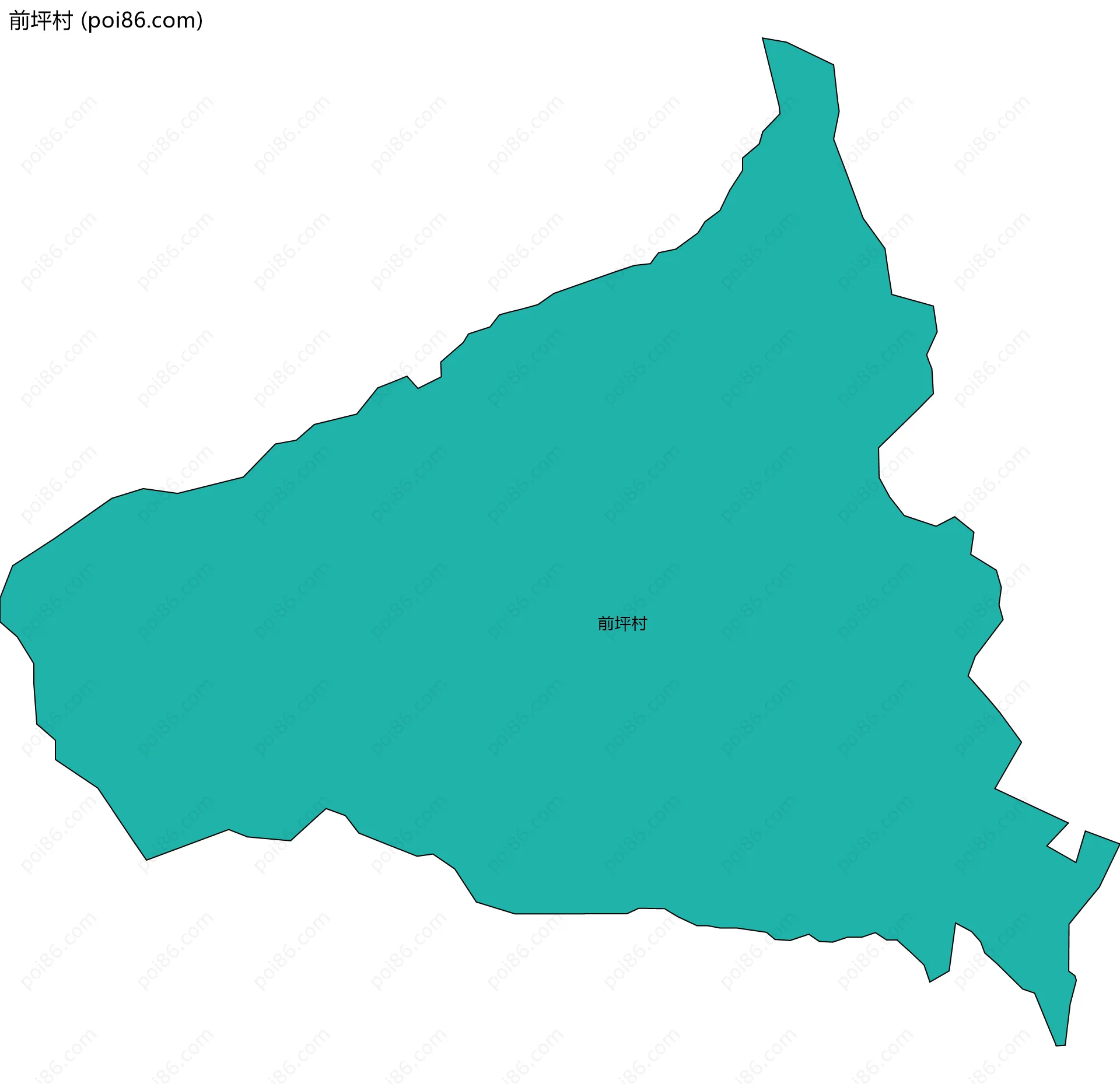 前坪村边界地图