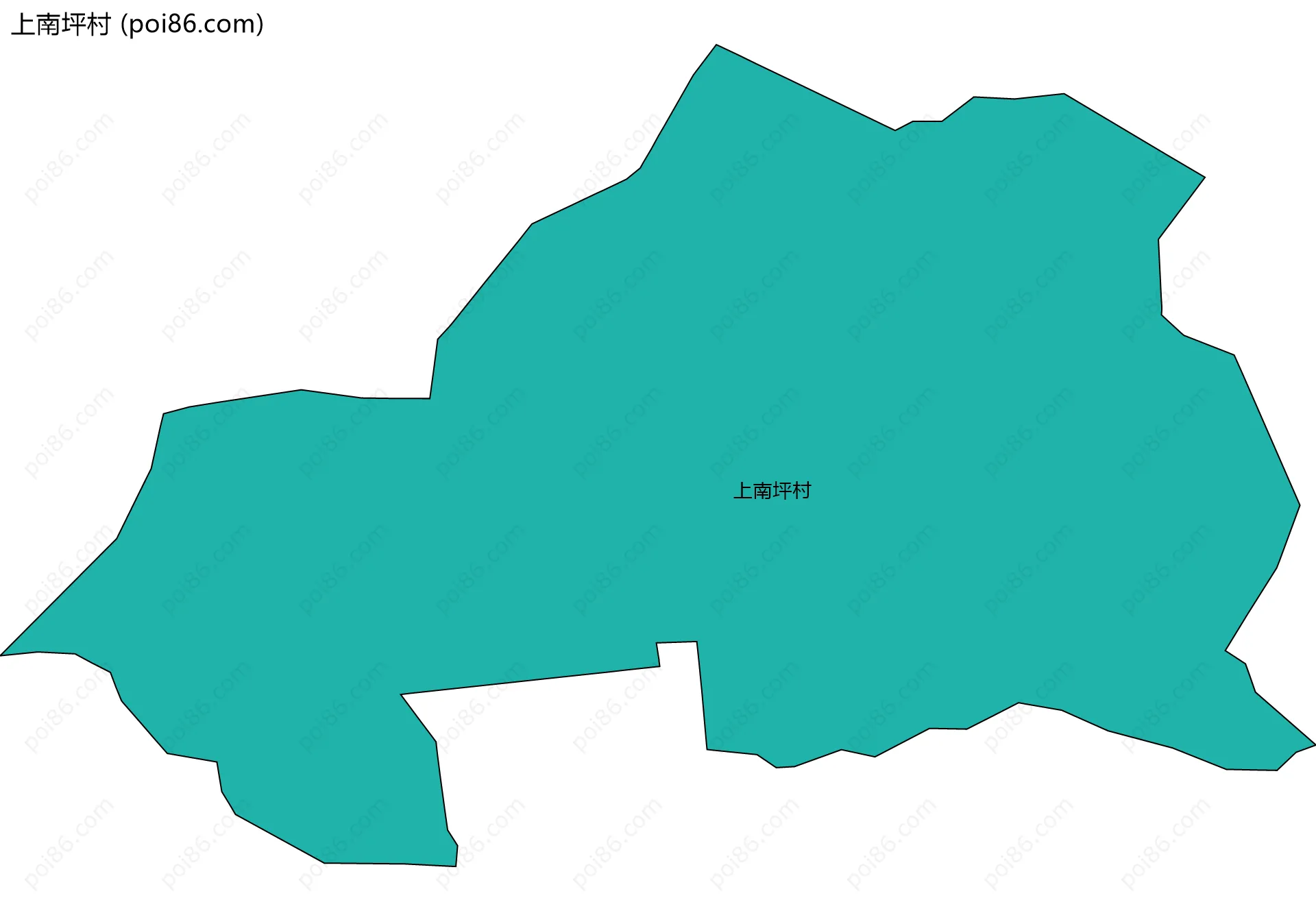 上南坪村边界地图