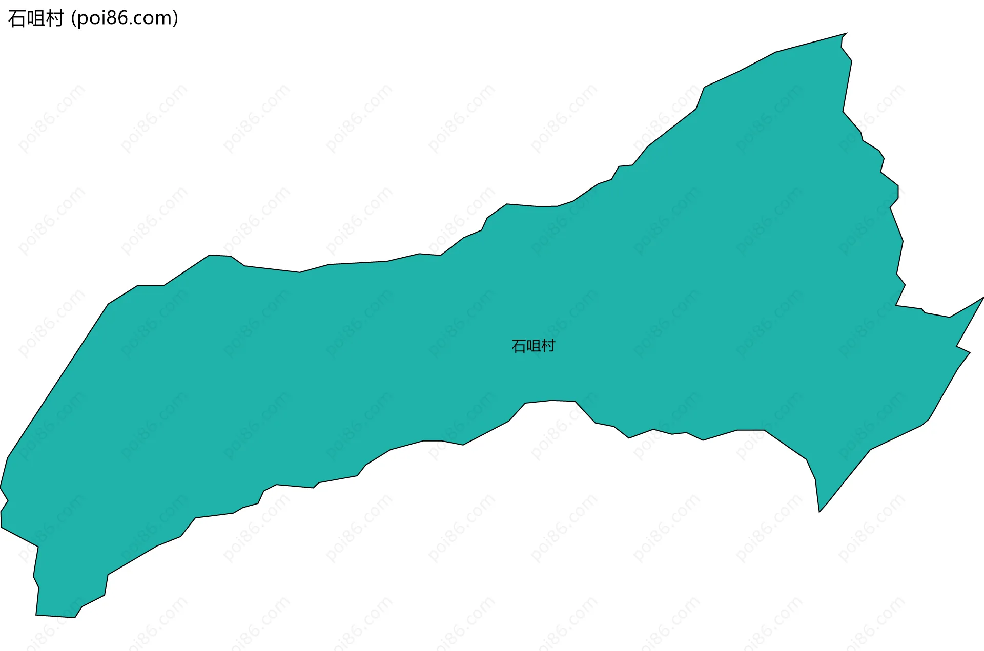 石咀村边界地图