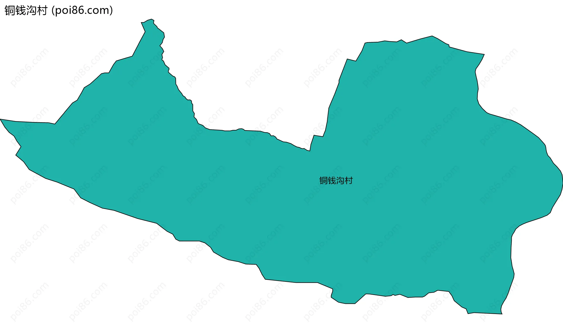 铜钱沟村边界地图