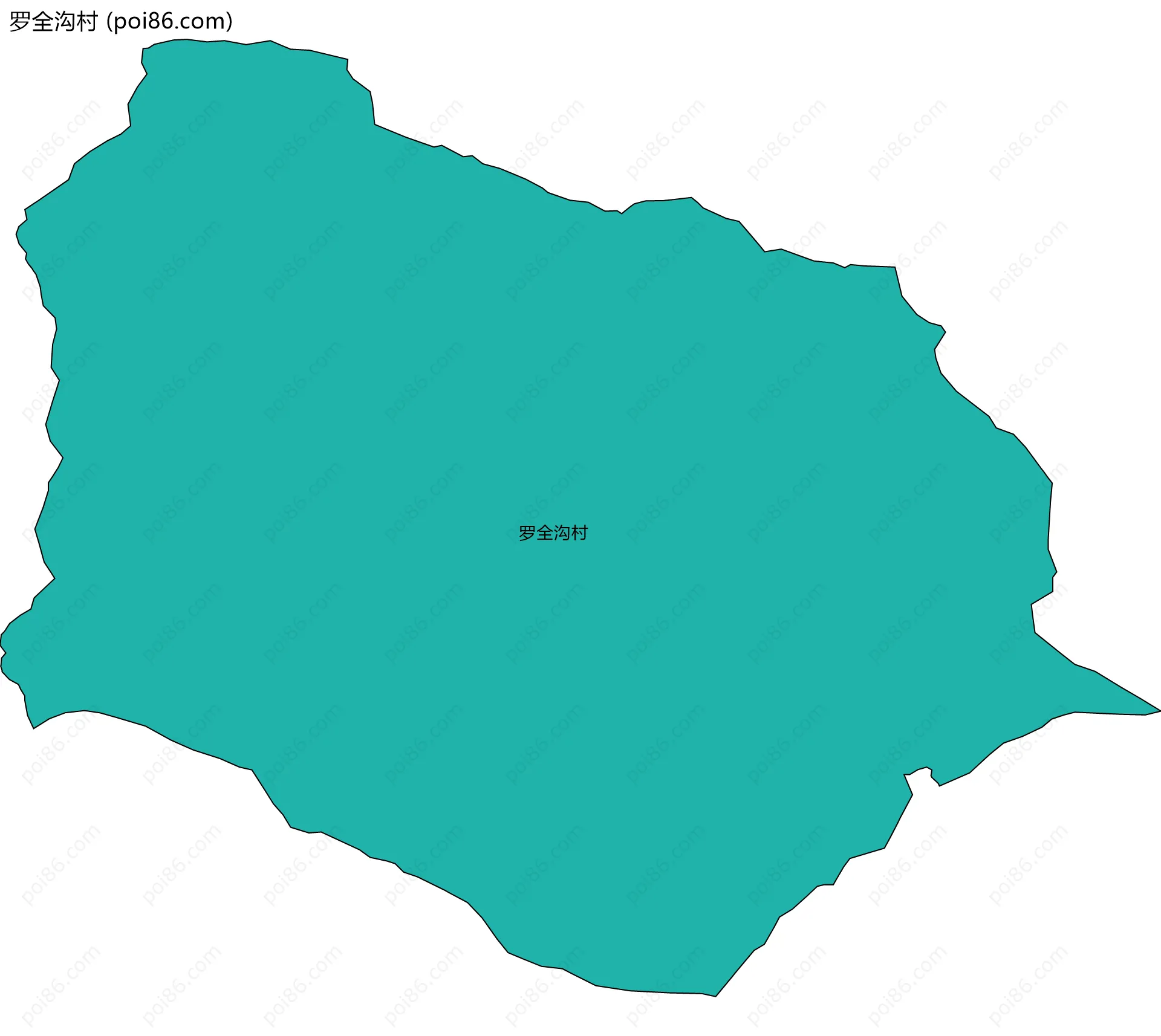 罗全沟村边界地图