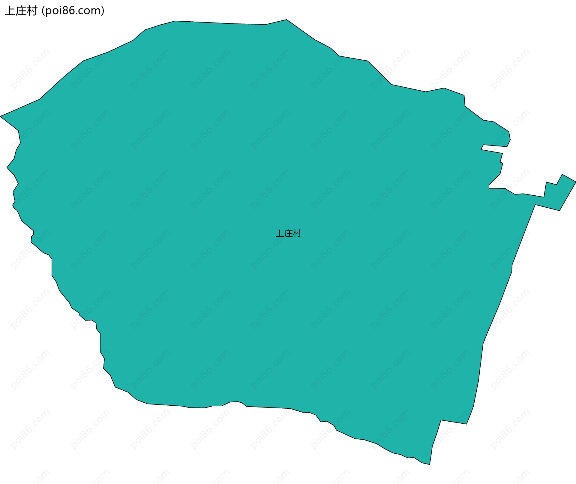 上庄村边界地图