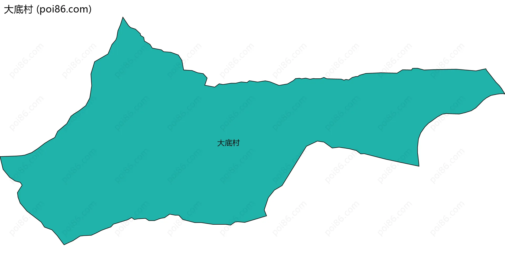 大底村边界地图