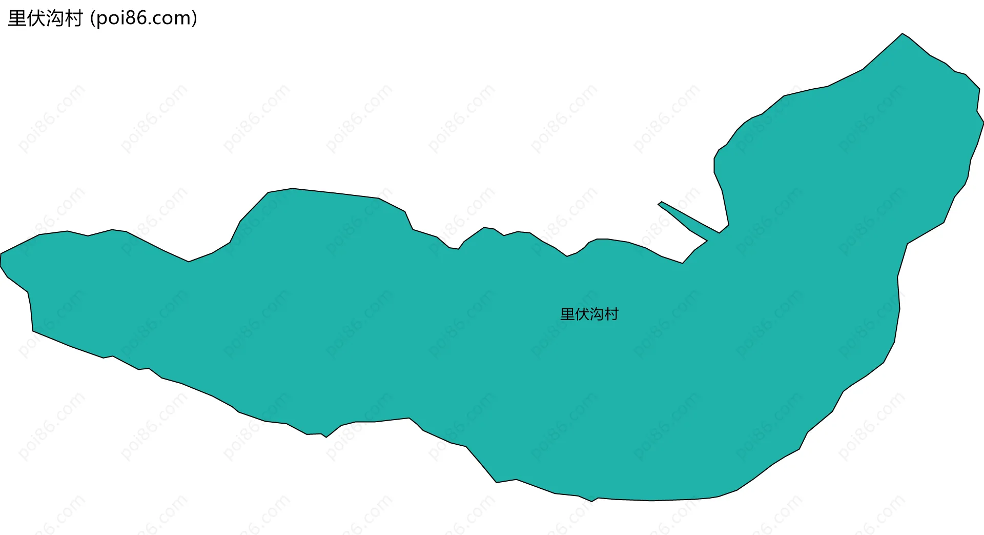 里伏沟村边界地图